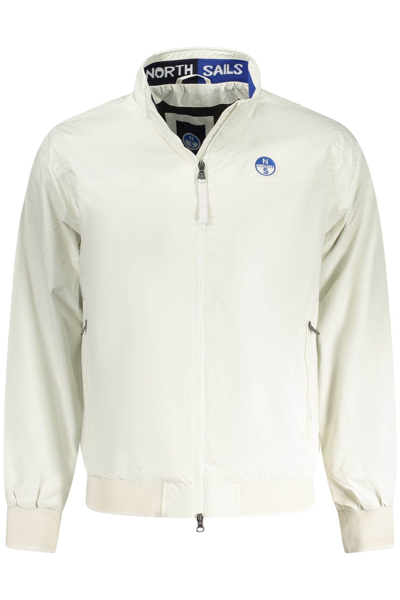 603349000_BI0144 – Herrenjacke Weiß: Elegante Langarmjacke mit Taschen und Reißverschluss – Größe: S, M, L, XL, 2XL – Farbe: Bianco