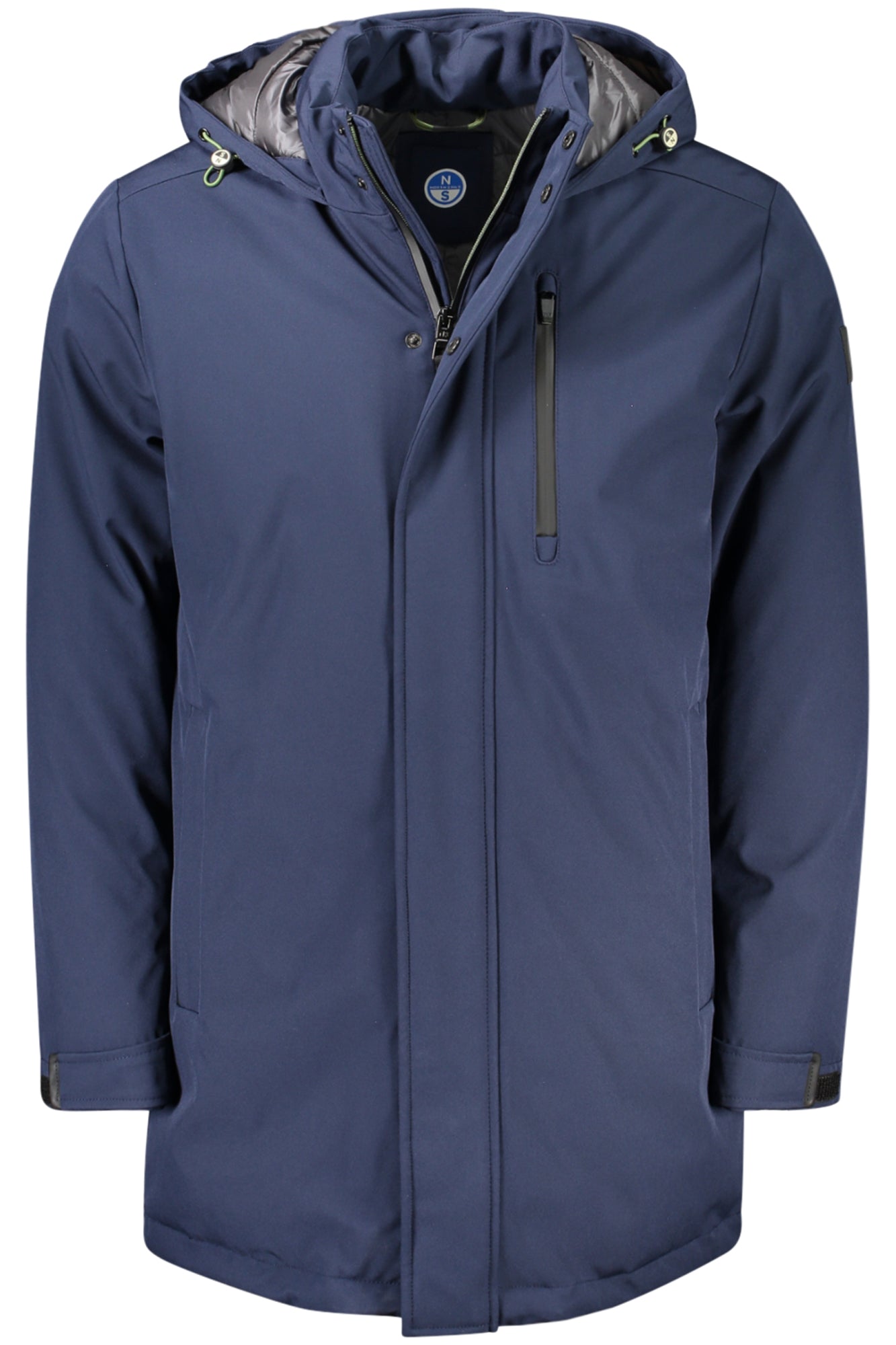 603310000_BL0802 – Herrenjacke Blau mit Kapuze – Nachhaltige Recycelte Materialien – Größe: S, L, XL, 2XL, M – Farbe: Blu