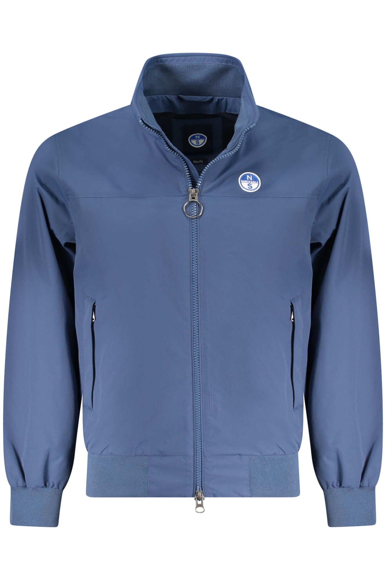 603271000_BL0787 – Blaue Slim Fit Herrenjacke mit Taschen und Reißverschluss – Größe: S, M, L, XL, 2XL – Farbe: Blu