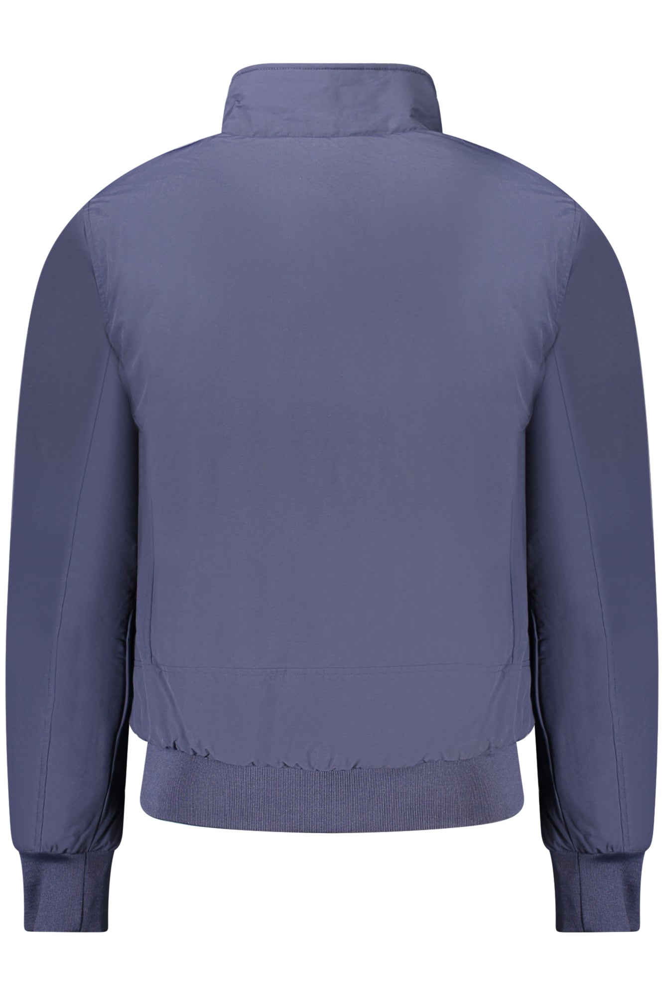 901069000_BL0802 – Herren Blaue Bomberjacke mit Reißverschlusstaschen und Logo-Applikation – Größe: S, M, L, XL, 2XL, 3XL – Farbe: Blu