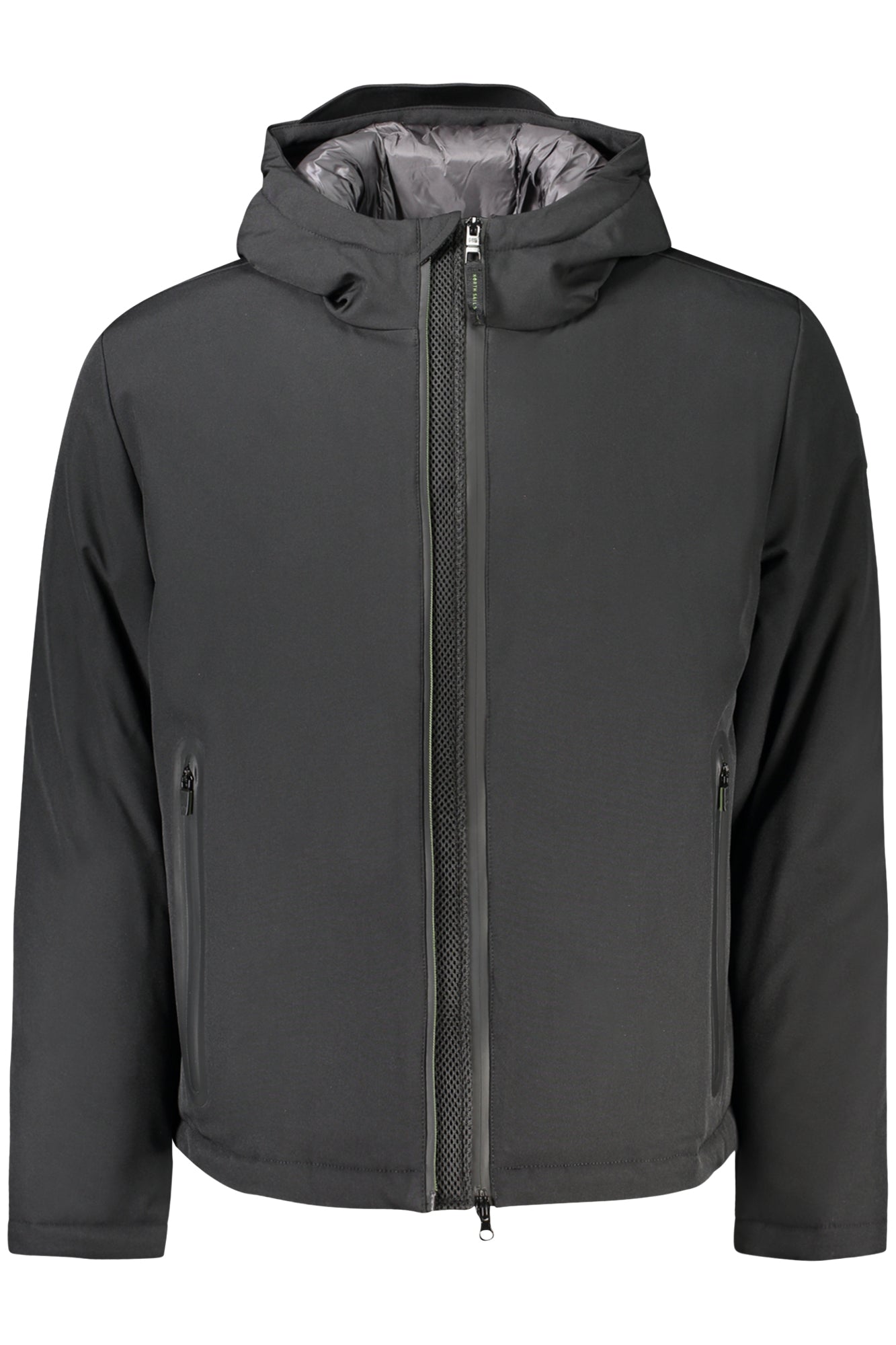 603309000_NE0999 – Herrenjacke Schwarz mit Kapuze - Nachhaltig aus recycelten Materialien – Größe: M, XL, 2XL, L, S – Farbe: Nero