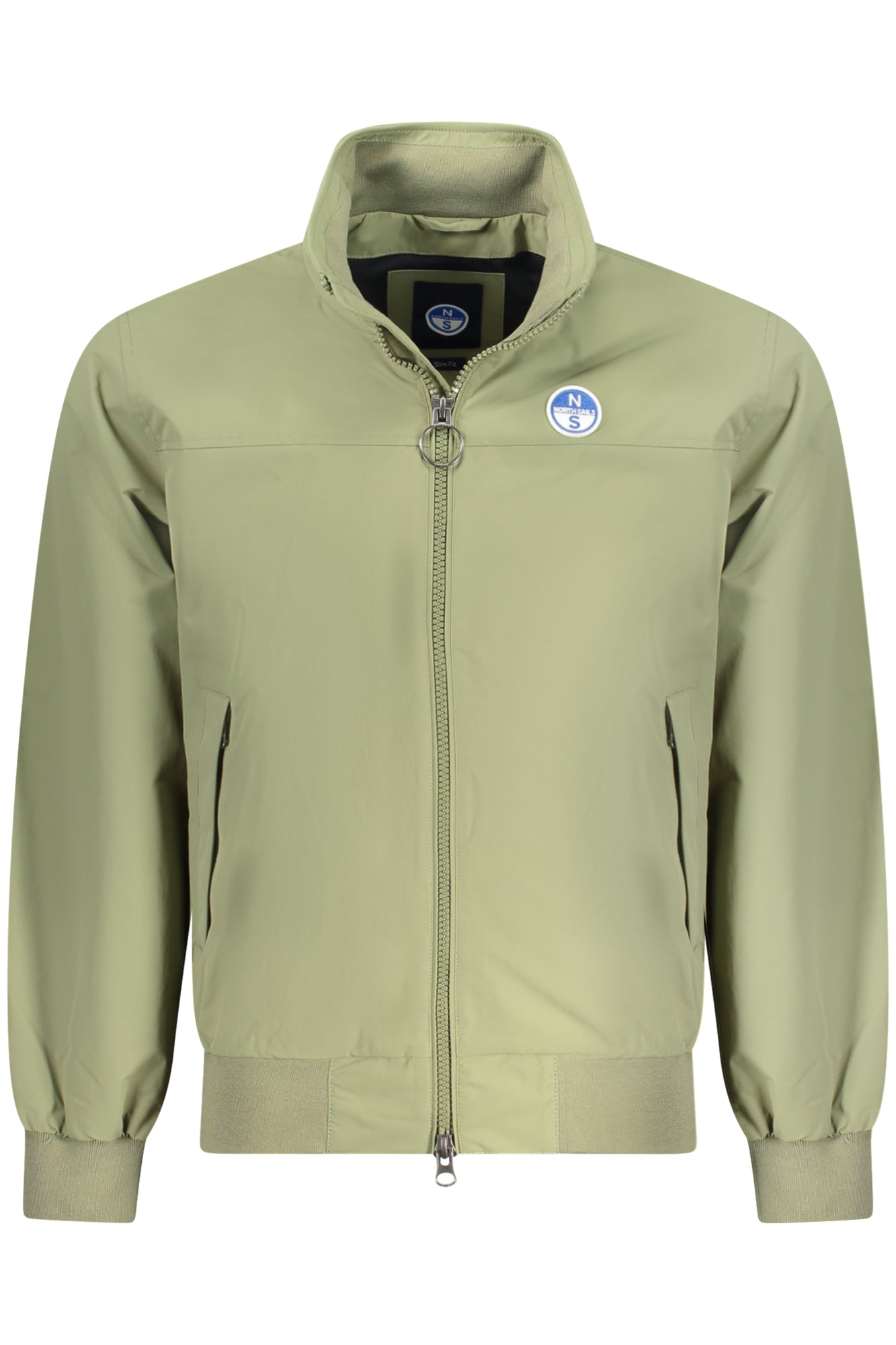 603271000_VE0421 – Herrenjacke Grün Slim Fit – Stilvolle Jacke mit Taschen & Applikation – Größe: S, M, L, XL, 2XL – Farbe: Verde