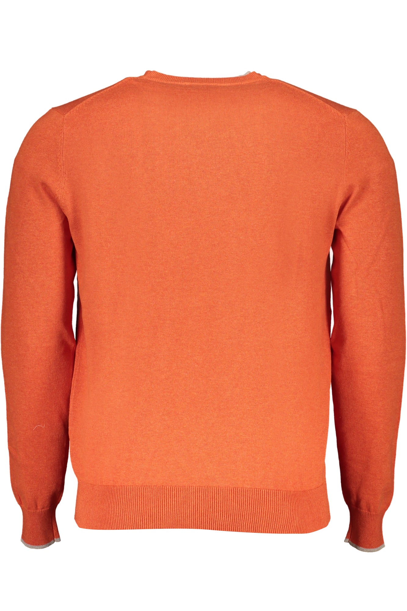 699923000_AR0739 – Herrenpullover aus Bio-Baumwolle in Orange mit Kontrastdetails – Größe: S, M, L, XL, 2XL – Farbe: Arancione