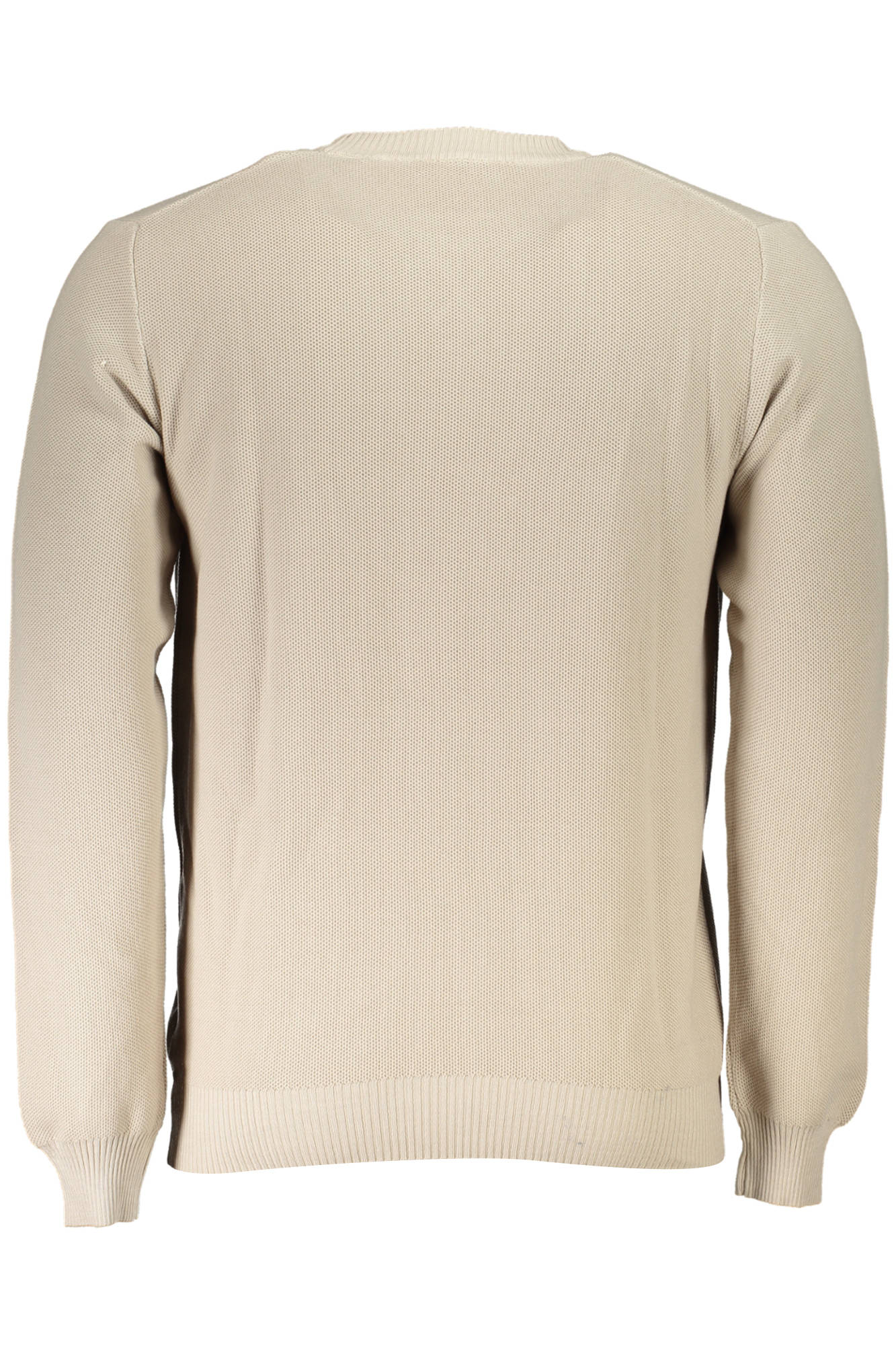 699573-000_BEIGE_0120 – Herren Pullover Beige - Langarmshirt aus Bio-Baumwolle mit Details – Größe: M, L, XL, 2XL, 3XL – Farbe: Beige