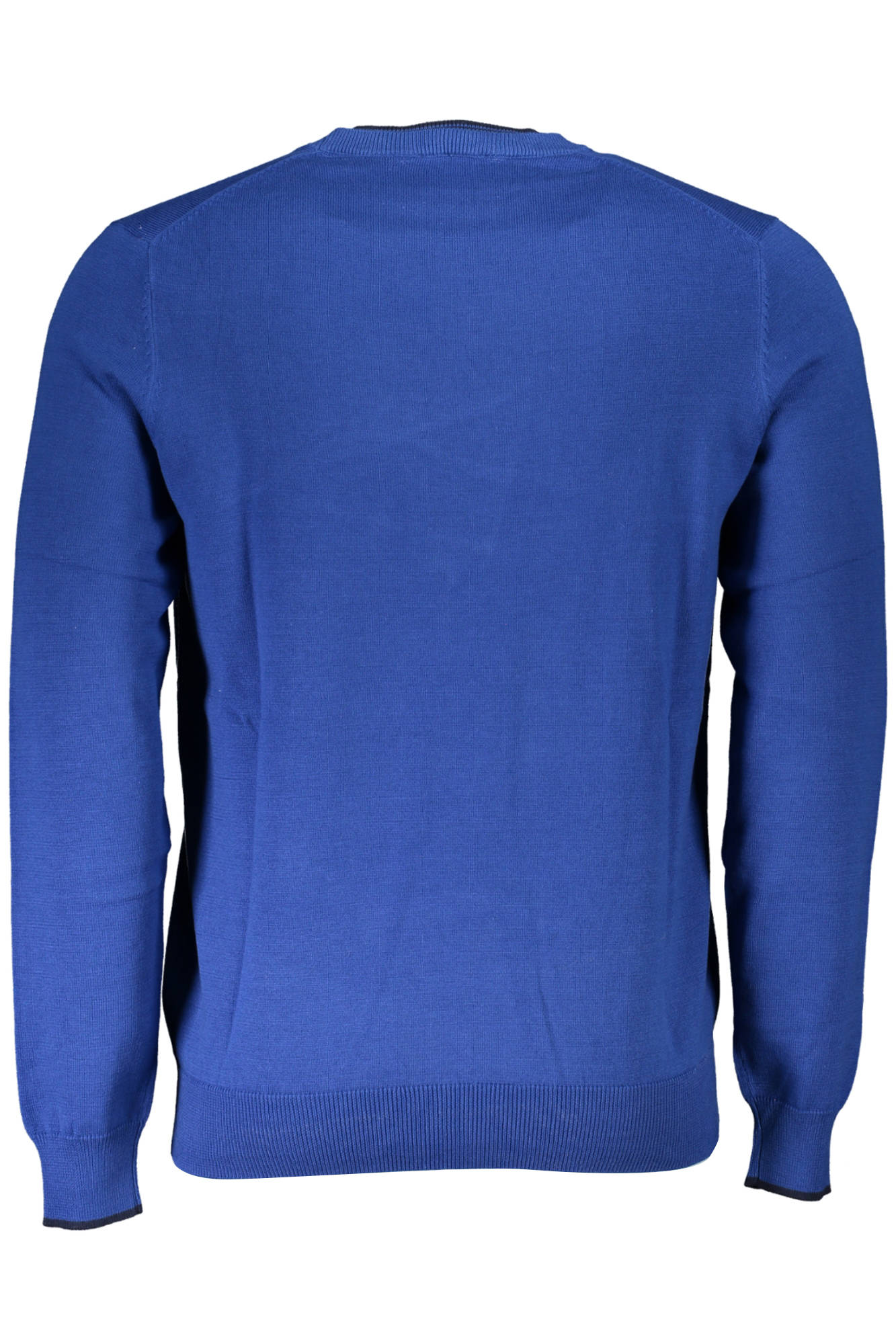 699555-000_BLU_0790 – Herren Pullover Blau: Langarmshirt aus Bio-Baumwolle mit Stickerei – Größe: M, L, XL, 2XL – Farbe: Blu