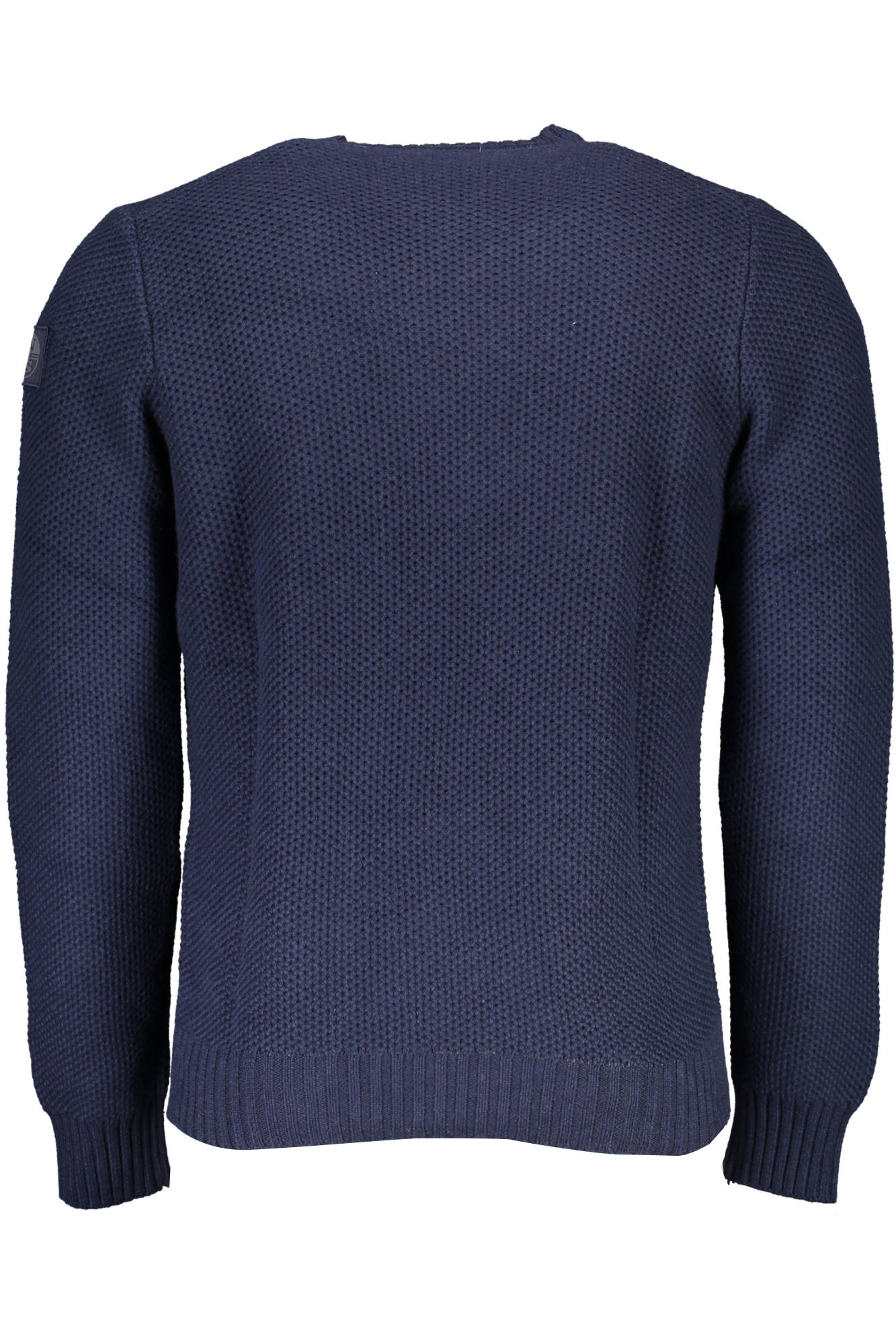 699510-000_BLU_0802 – Herren Pullover Blau – Nachhaltiger Stil mit kontrastierenden Details – Größe: L, XL, 2XL, 3XL – Farbe: Blu