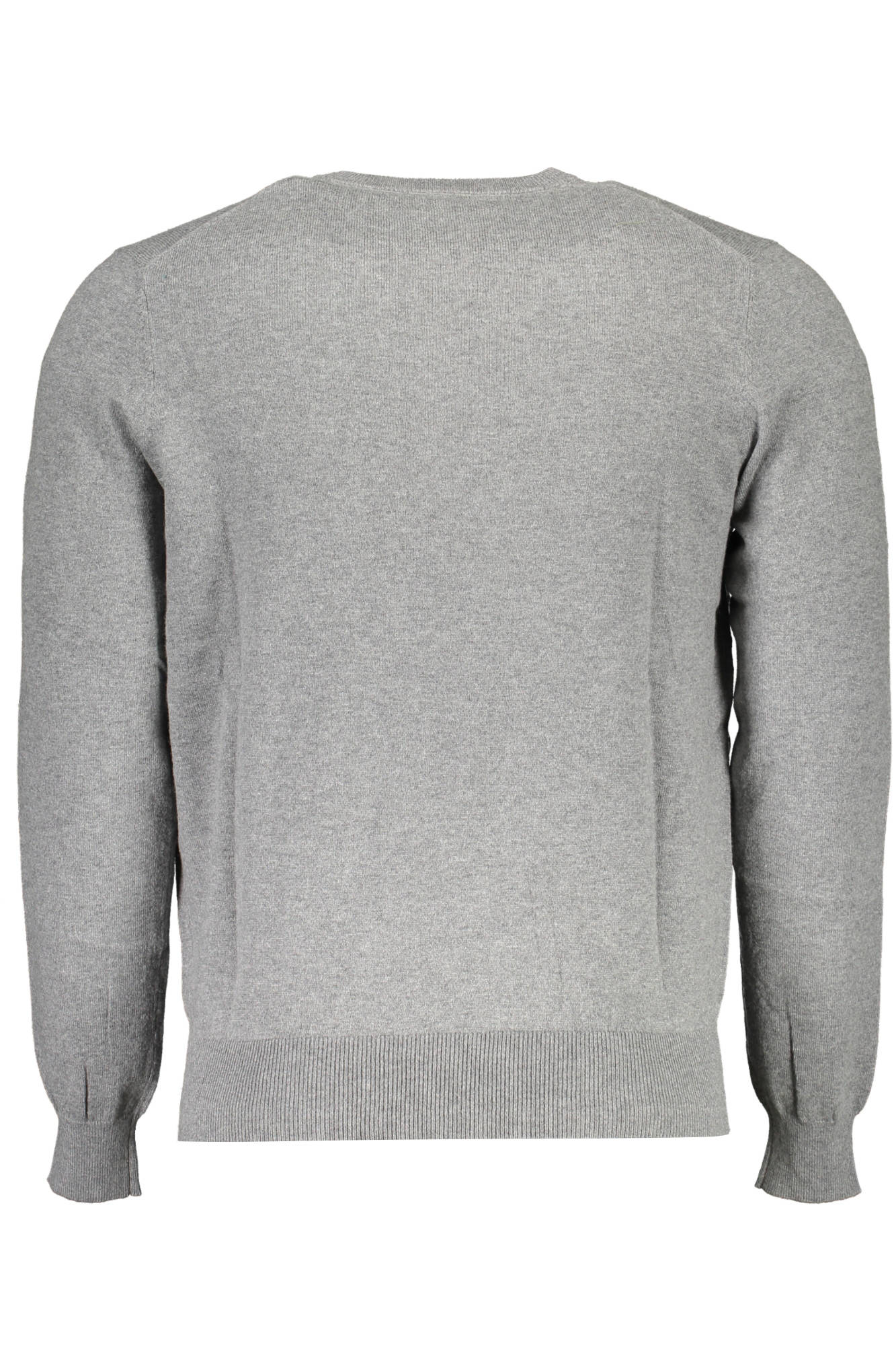 699500-000_GRIGIO_0928 – Grauer Herrenpullover aus recycelten Fasern mit Stickerei – Größe: 2XL, 3XL – Farbe: Grigio