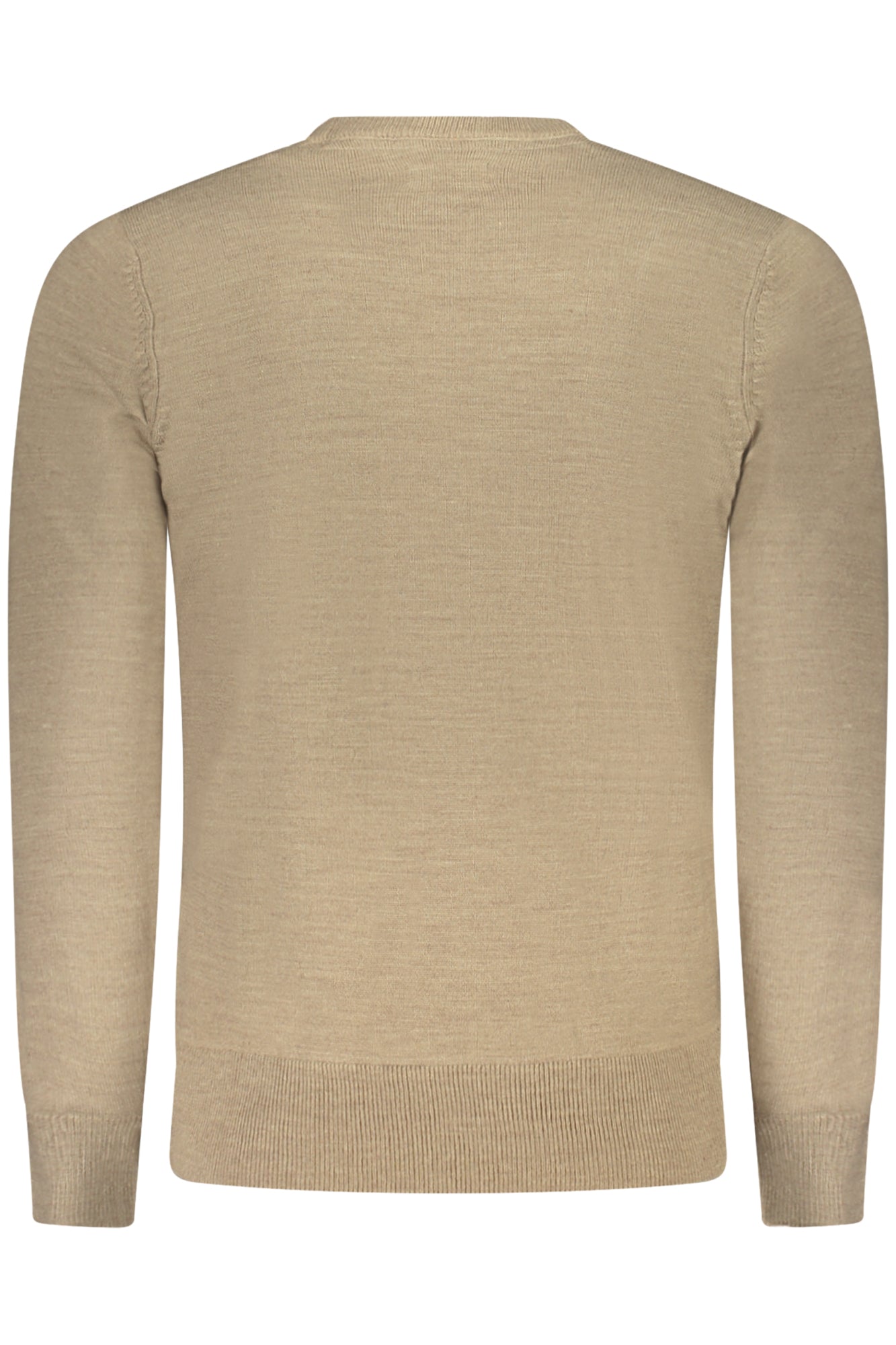 990010000_MA0335 – Herren Pullover Braun: Langarmshirt mit Logo & Stickerei – Größe: S, M, L, XL, 2XL, 3XL – Farbe: Marrone