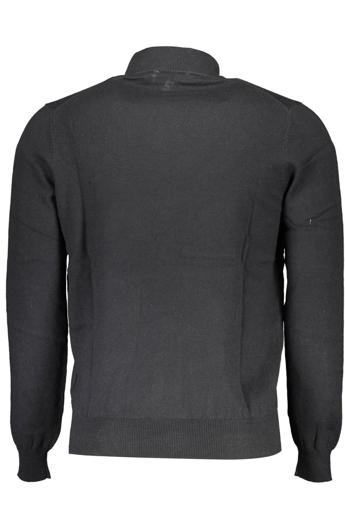 699504-000_NERO_0999 – Herren Rollkragenpullover Schwarz mit Logo & Stickerei aus Recyclingfasern – Größe: XL, 2XL – Farbe: Nero