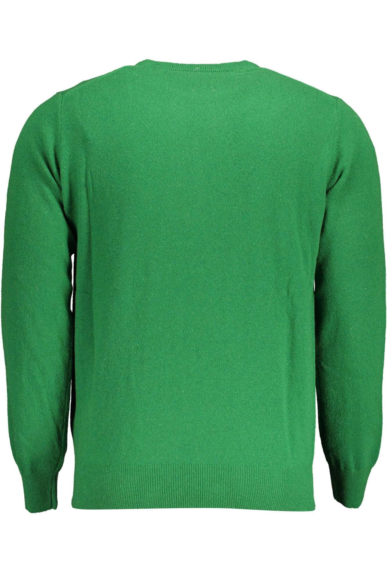902452-000_VERDE_0420 – Grüner Herrenpullover mit Stickerei & Rundhalsausschnitt – Größe: S, M, L, 3XL – Farbe: Verde