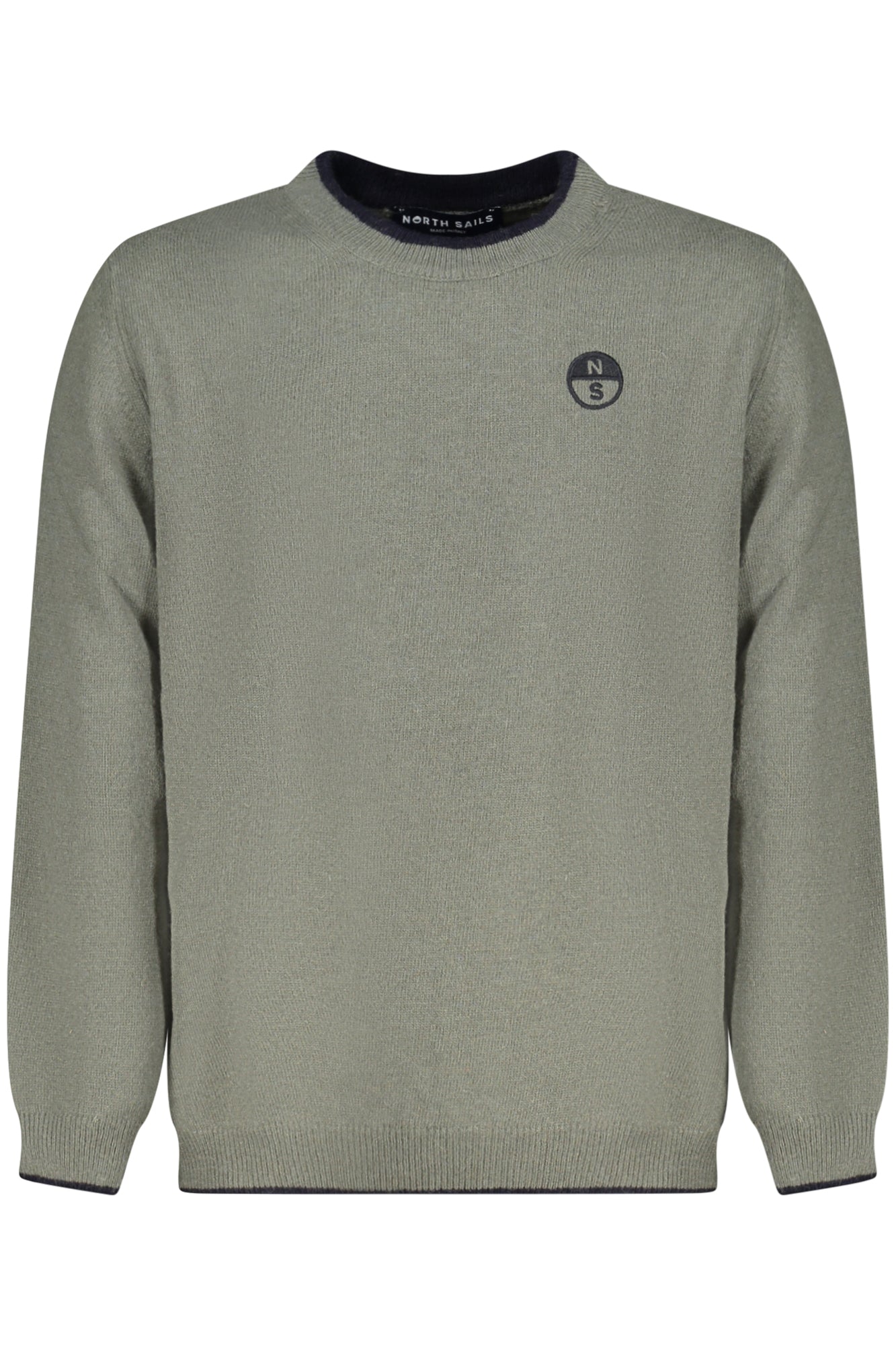 796135000_VE0921 – Grüner Kinderpullover mit Stickerei und Rundhals – Langarm Design – Größe: 6A, 8A, 10A, 12A, 14A – Farbe: Verde