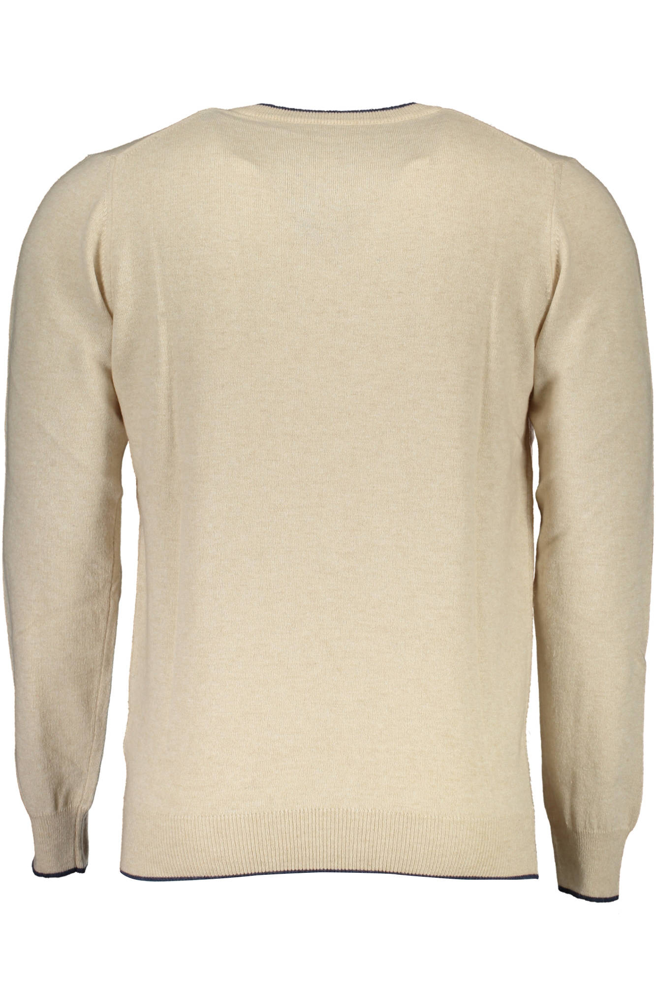 699513-000_BEIGE_0112 – Herren-Pullover Beige aus Recycelfasern mit Stickerei & Details – Größe: 2XL, 3XL – Farbe: Beige