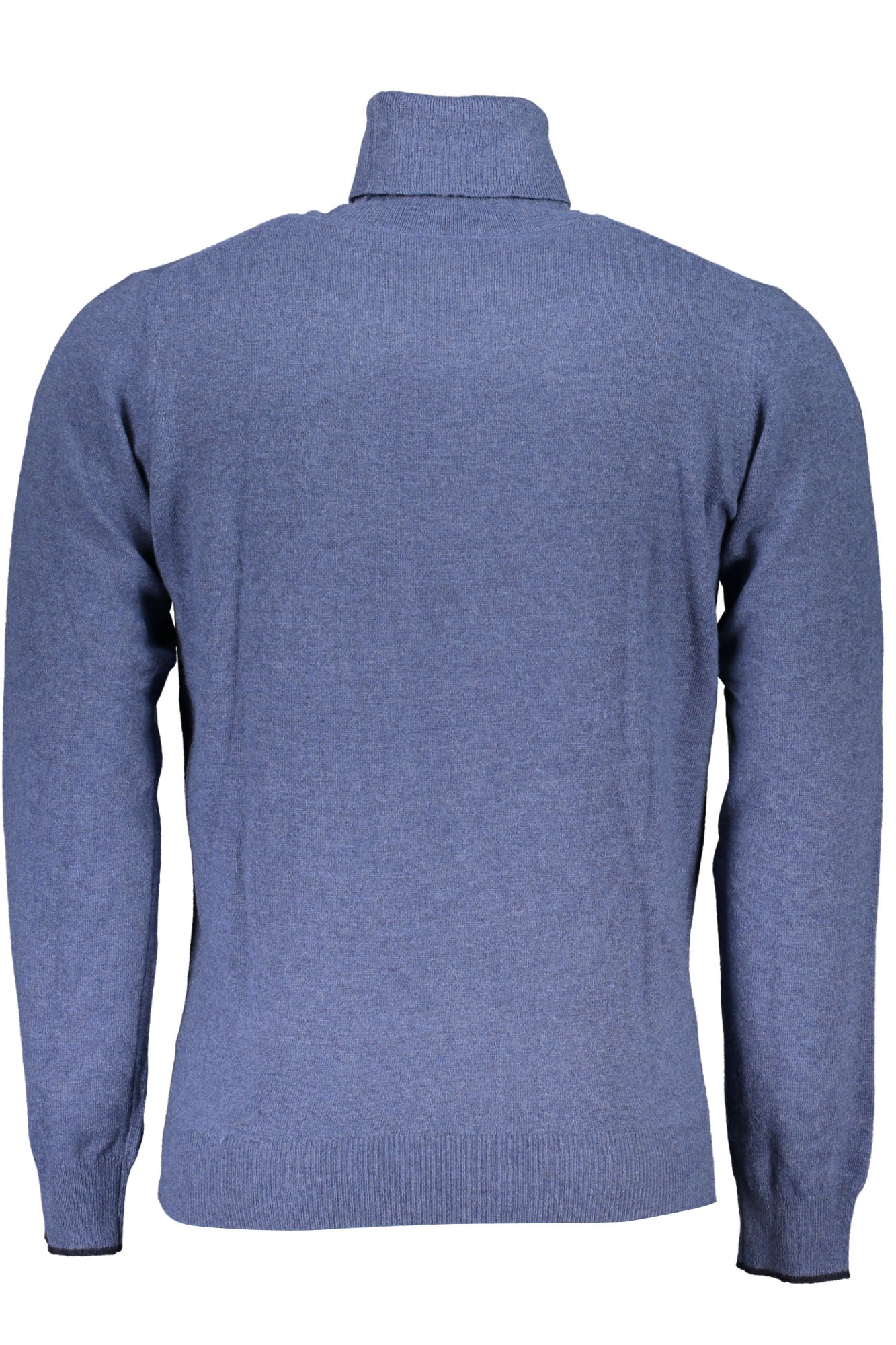699862000_BL0747 – Blauer Herren-Rollkragenpullover mit Stickerei aus recycelten Fasern – Größe: XL, 2XL, 3XL, L – Farbe: Blu