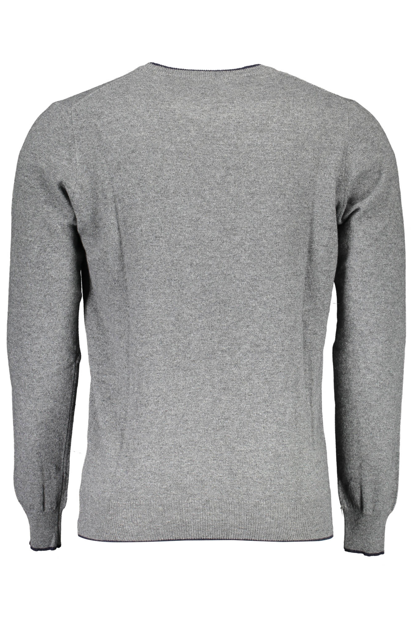 699513-000_GRIGIO_0928 – Grauer Herrenpullover aus recycelten Fasern mit Stickerei und Details – Größe: 2XL, 3XL – Farbe: Grigio