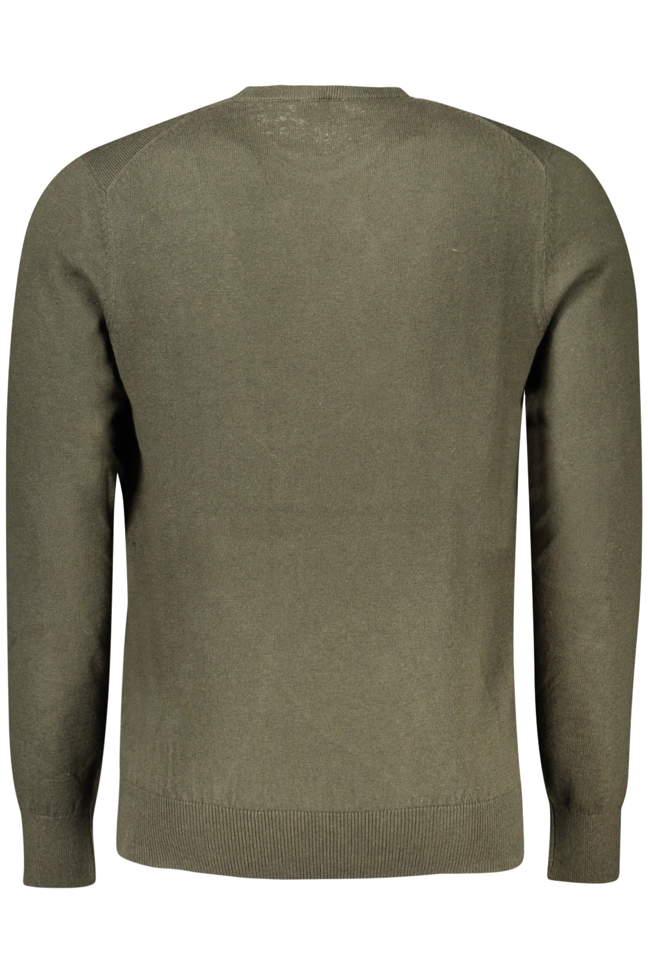 699773000_VE0440 – Herrenpullover in Grün mit Rundhals und Applikation-Details – Größe: S, M, L, XL, 2XL – Farbe: Verde