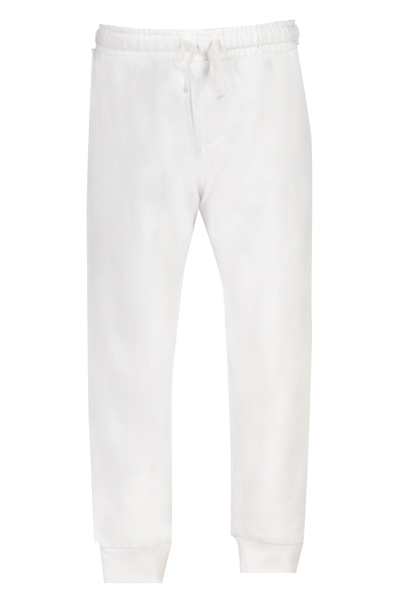 775399000_BI0101 – Weiße Kinder-Sporthose aus Bio-Baumwolle – Gefüttert & Bequem – Größe: 6A, 12A, 10A, 8A, 14A – Farbe: Bianco