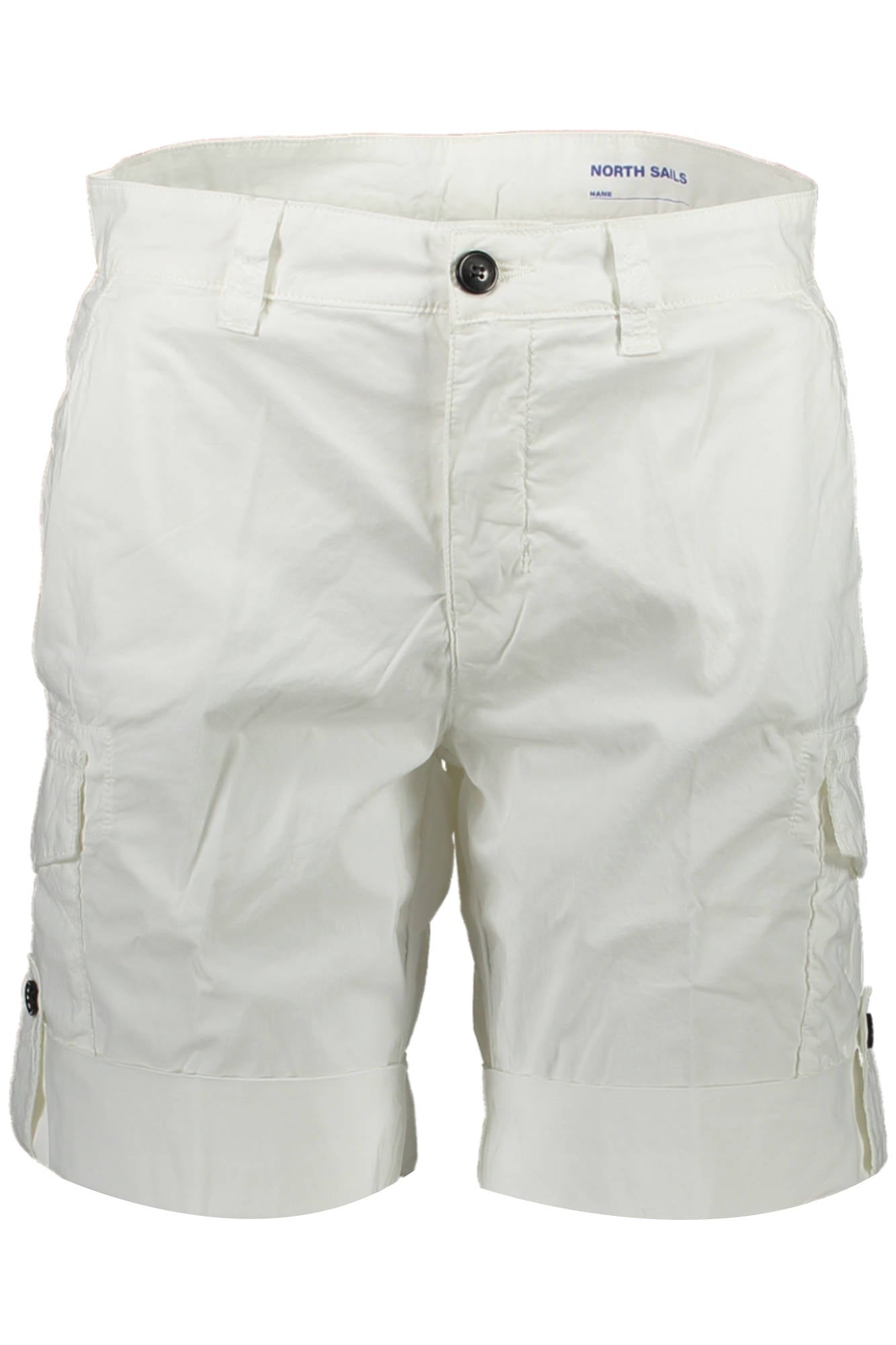 074746-000_BIANCO_0101 – Bermuda-Shorts Damen Weiß: Bio-Baumwolle, Cargo-Taschen, Details – Größe: 38, 40, 42, 46 – Farbe: Bianco