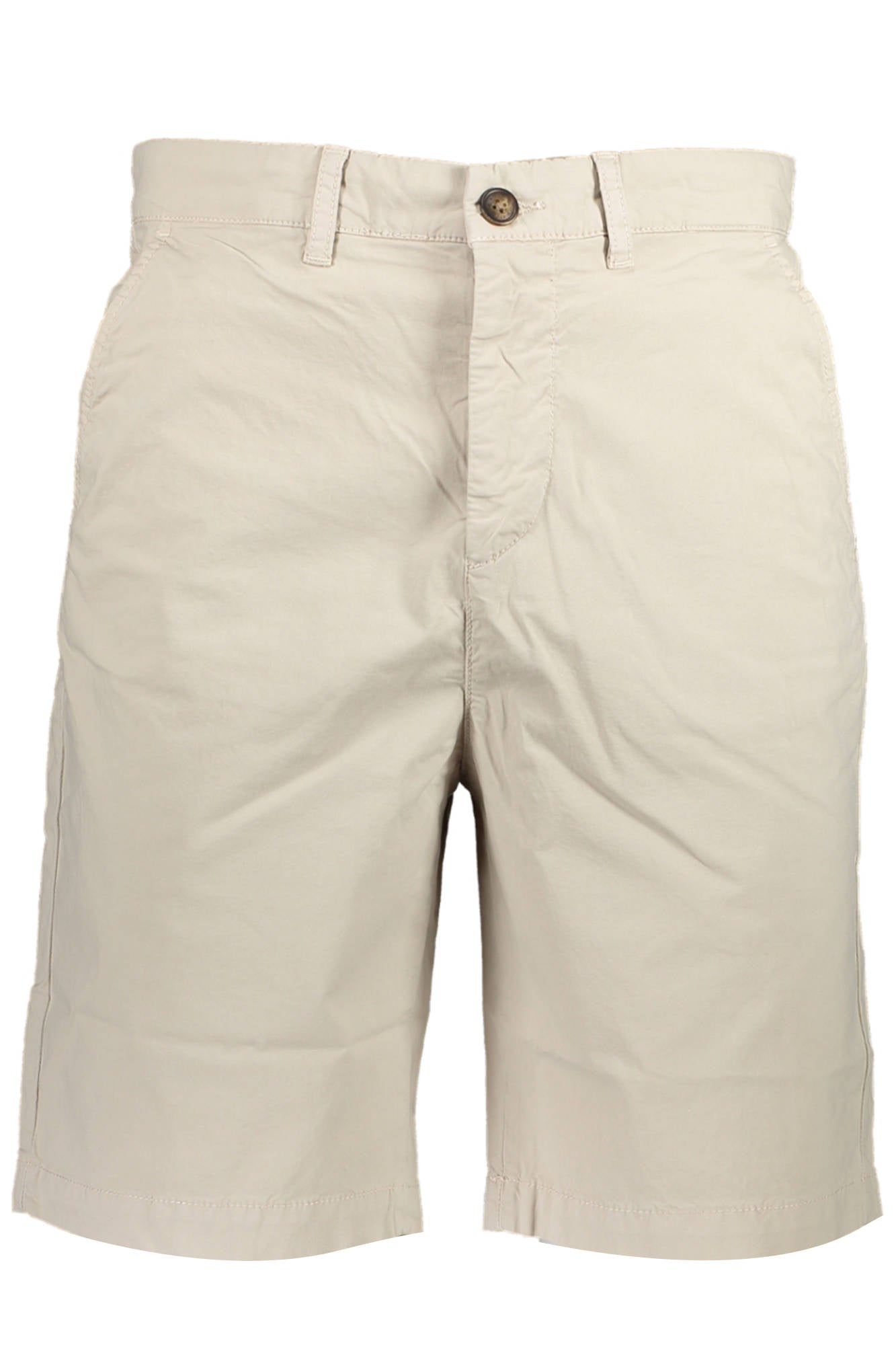 673009-000_BEIGE_0910 – Herren Bermuda Shorts Beige - Regular Fit, Bio-Baumwolle, 4 Taschen – Größe: 30, 32, 33, 34, 36 – Farbe: Beige