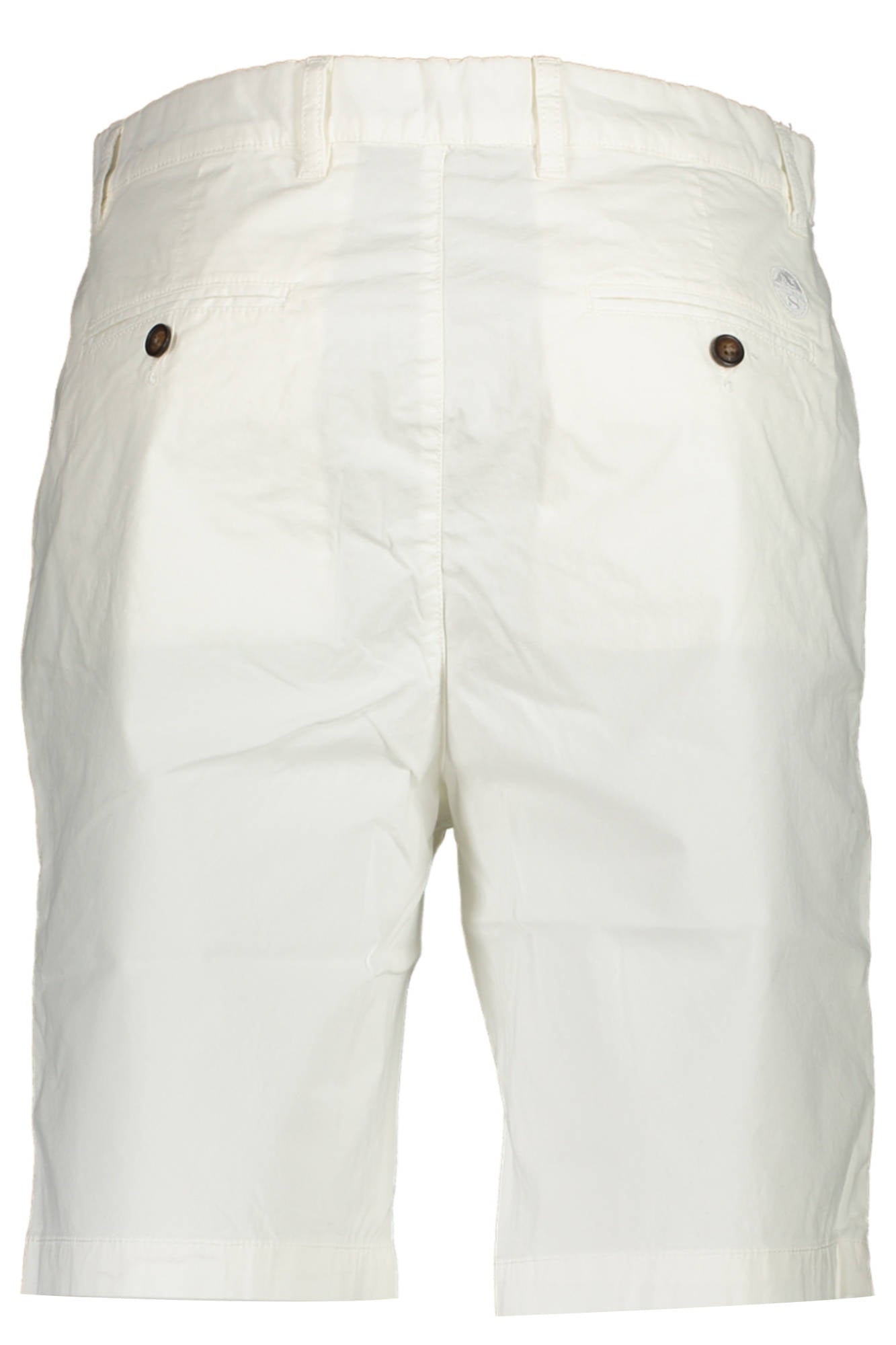 673009-000_BIANCO_0101 – Herren Bermuda-Shorts Weiß: Regular Fit, Bio-Baumwolle, 4 Taschen – Größe: 32, 33, 34 – Farbe: Bianco