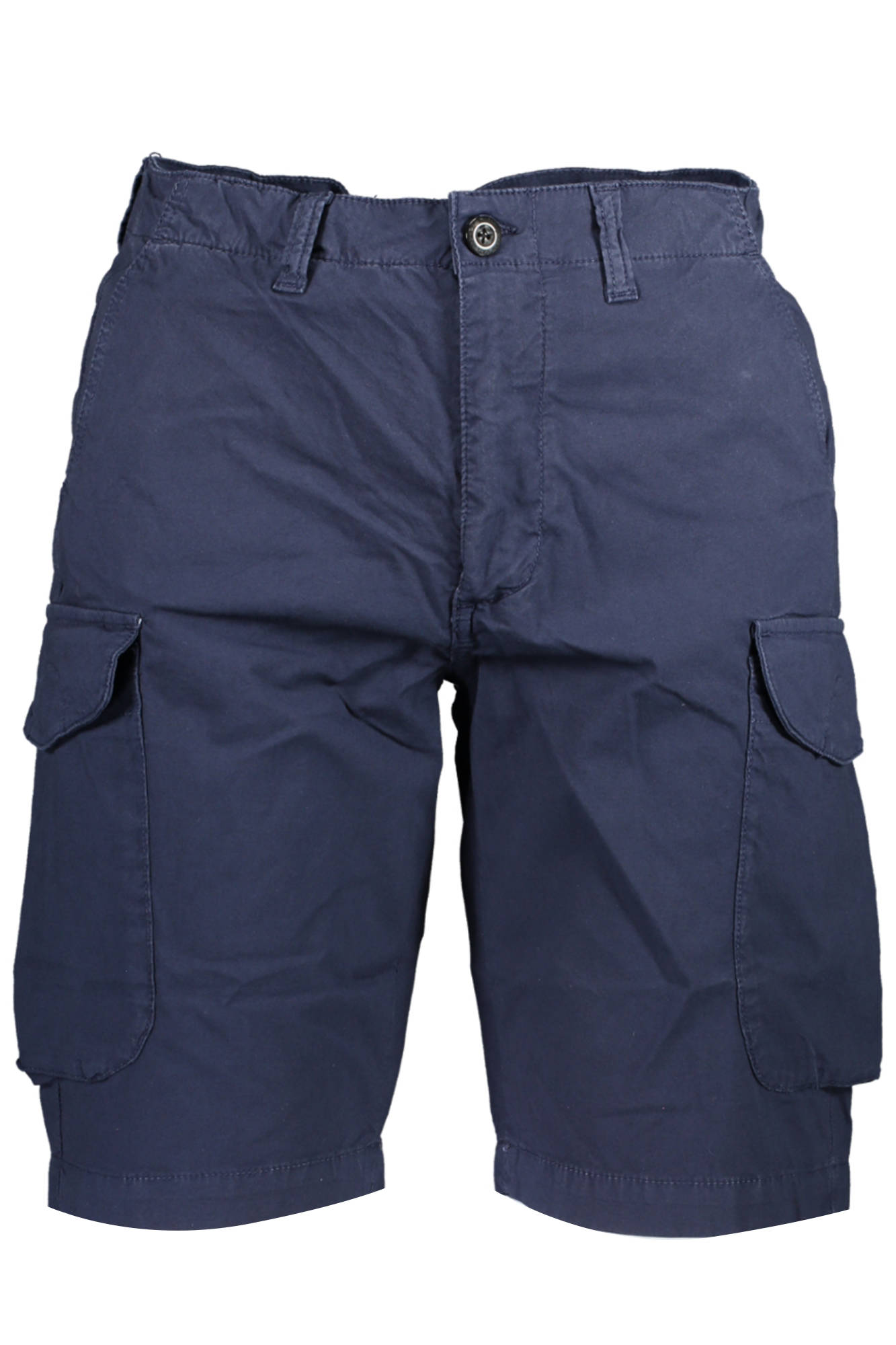 673022-000_BLU_0802 – Herren Bermuda Shorts Blau aus Bio-Baumwolle – Zeitlos & Praktisch – Größe: 32, 33 – Farbe: Blu