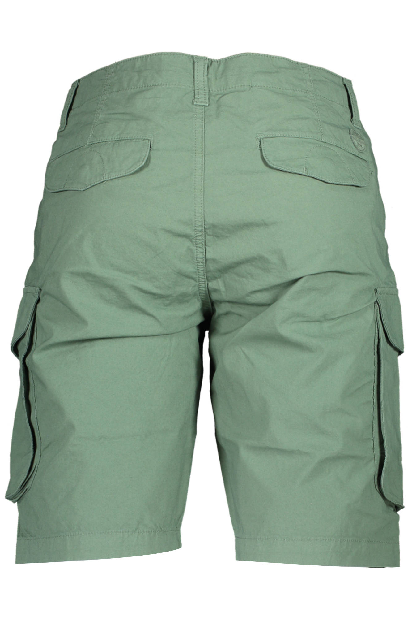 673022-000_VERDE_0813 – Herren Bermuda-Shorts Grün aus Bio-Baumwolle mit Cargotaschen – Größe: 32, 33, 34 – Farbe: Verde