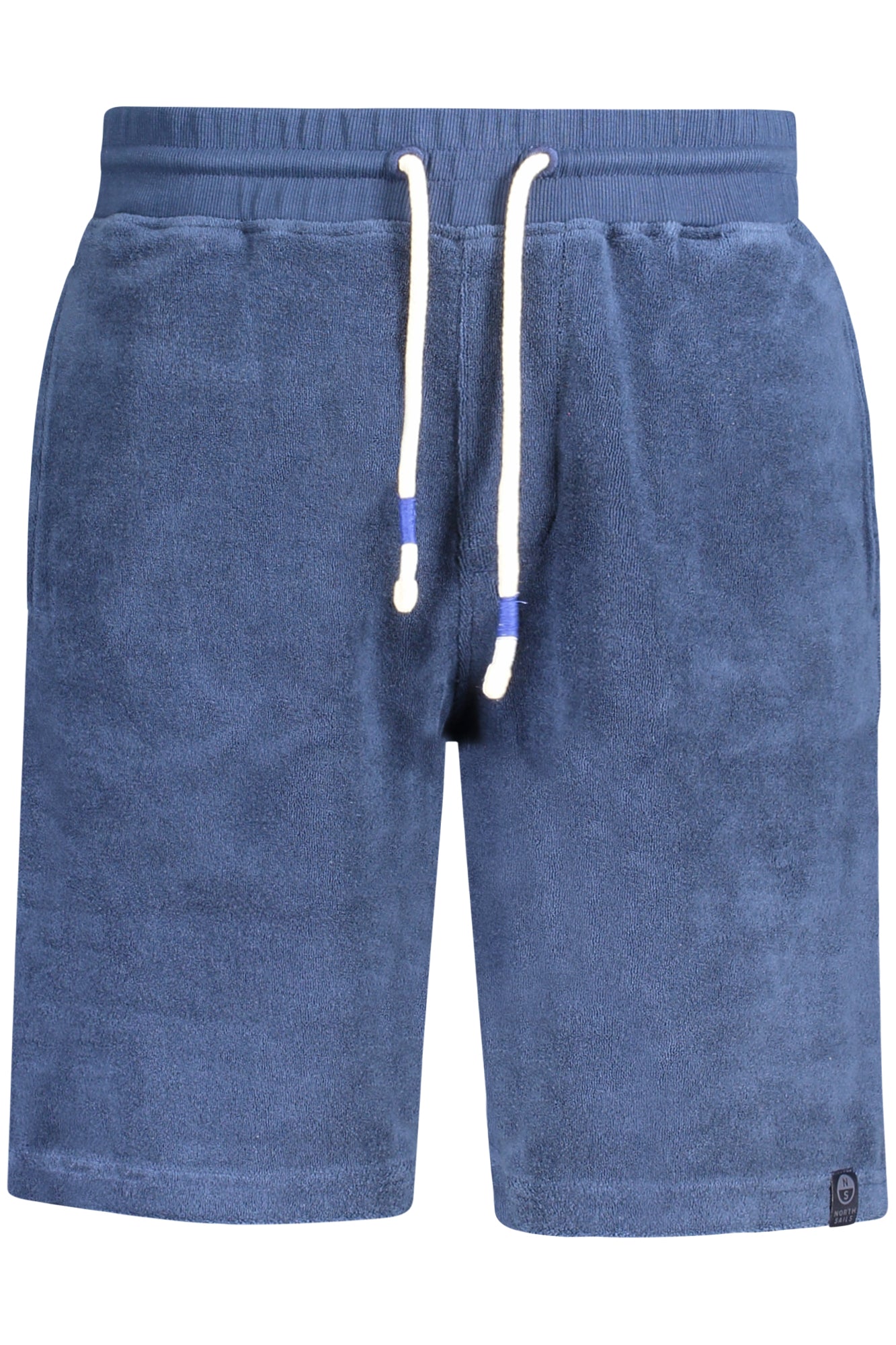 673187000_BL0787 – Blaue Herren Frottee-Shorts mit Kordelzug und 3 Taschen – Größe: S, M, L, XL, 2XL, 3XL – Farbe: Blu