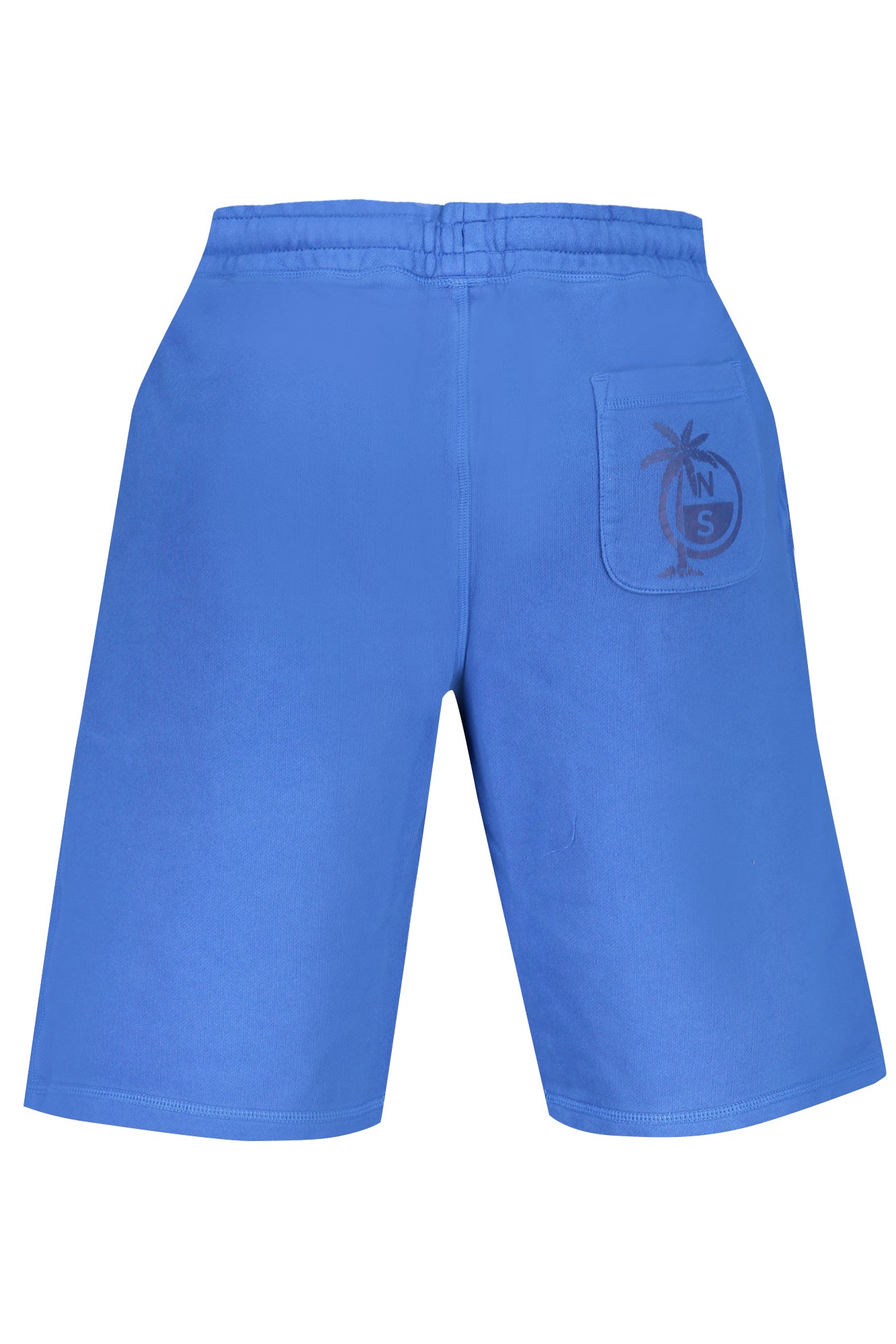 673092000_BL0790 – Blaue Herrenshorts mit Druck, 3 Taschen & Kordelzug-Taillenbund – Größe: S, M, L, XL, 2XL – Farbe: Blu