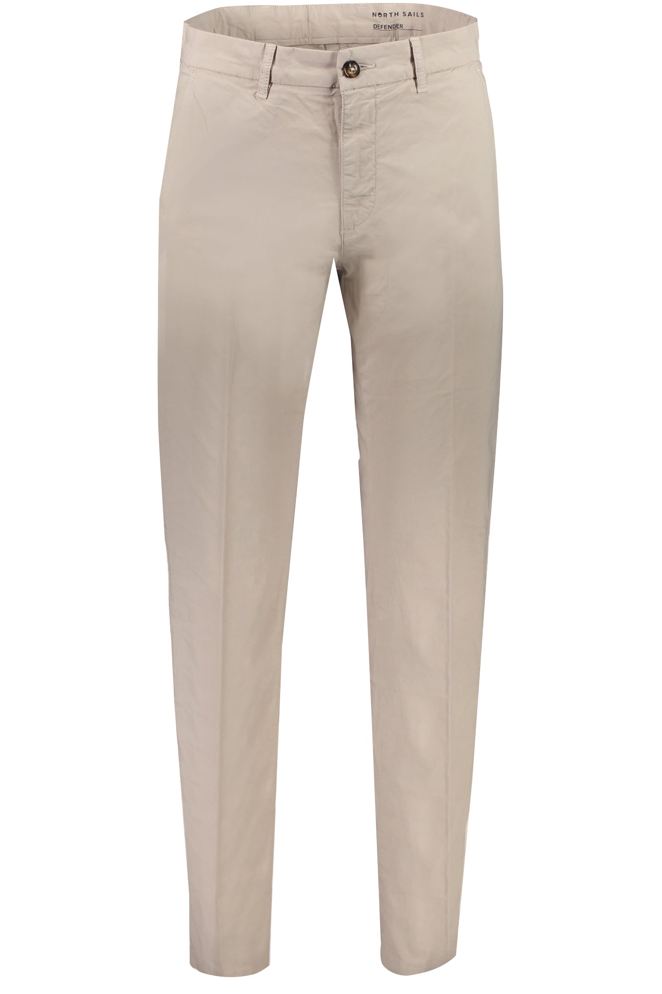 673071000_BE0919 – Herrenhose Beige Slim Fit: Stilvolle 4-Taschen-Hose mit Logo – Größe: 32, 33, 38 – Farbe: Beige