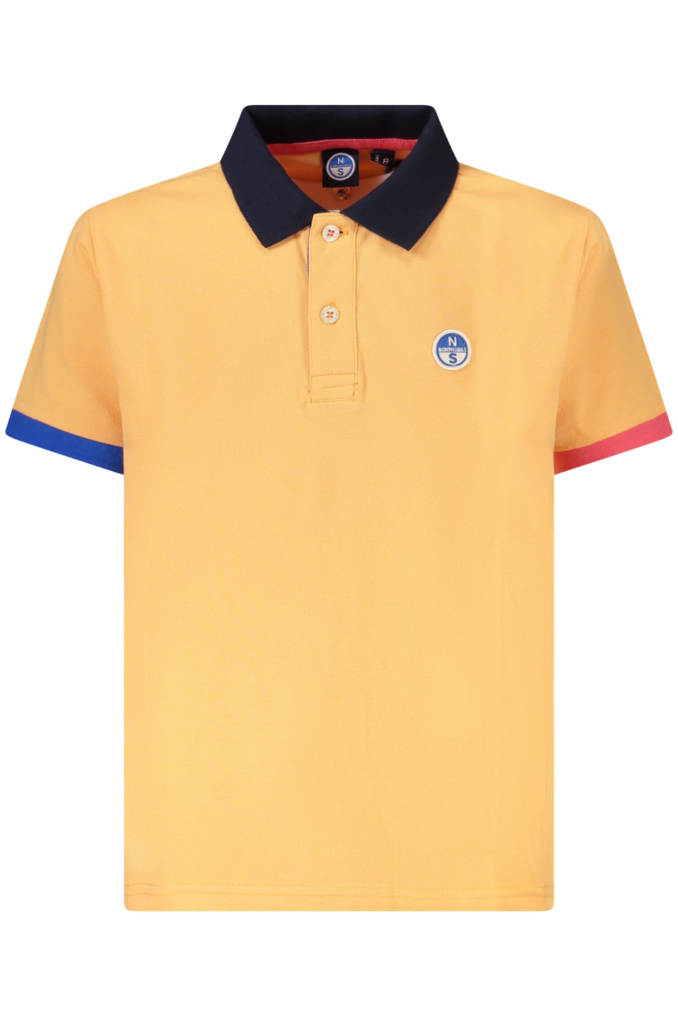 795091000_AR0720 – Poloshirt für Kinder in Orange – Stilvoll mit Kontrastdetails – Größe: 8A, 10A, 12A, 14A – Farbe: Arancione