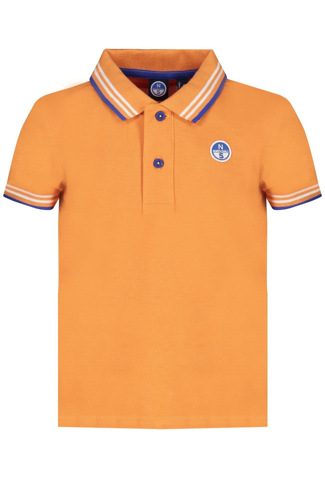 795075000_AR0723 – Nachhaltiges Kinder-Polohemd Orange mit Kontrastdetails und Logo – Größe: 6A, 14A, 12A, 8A, 10A – Farbe: Arancione