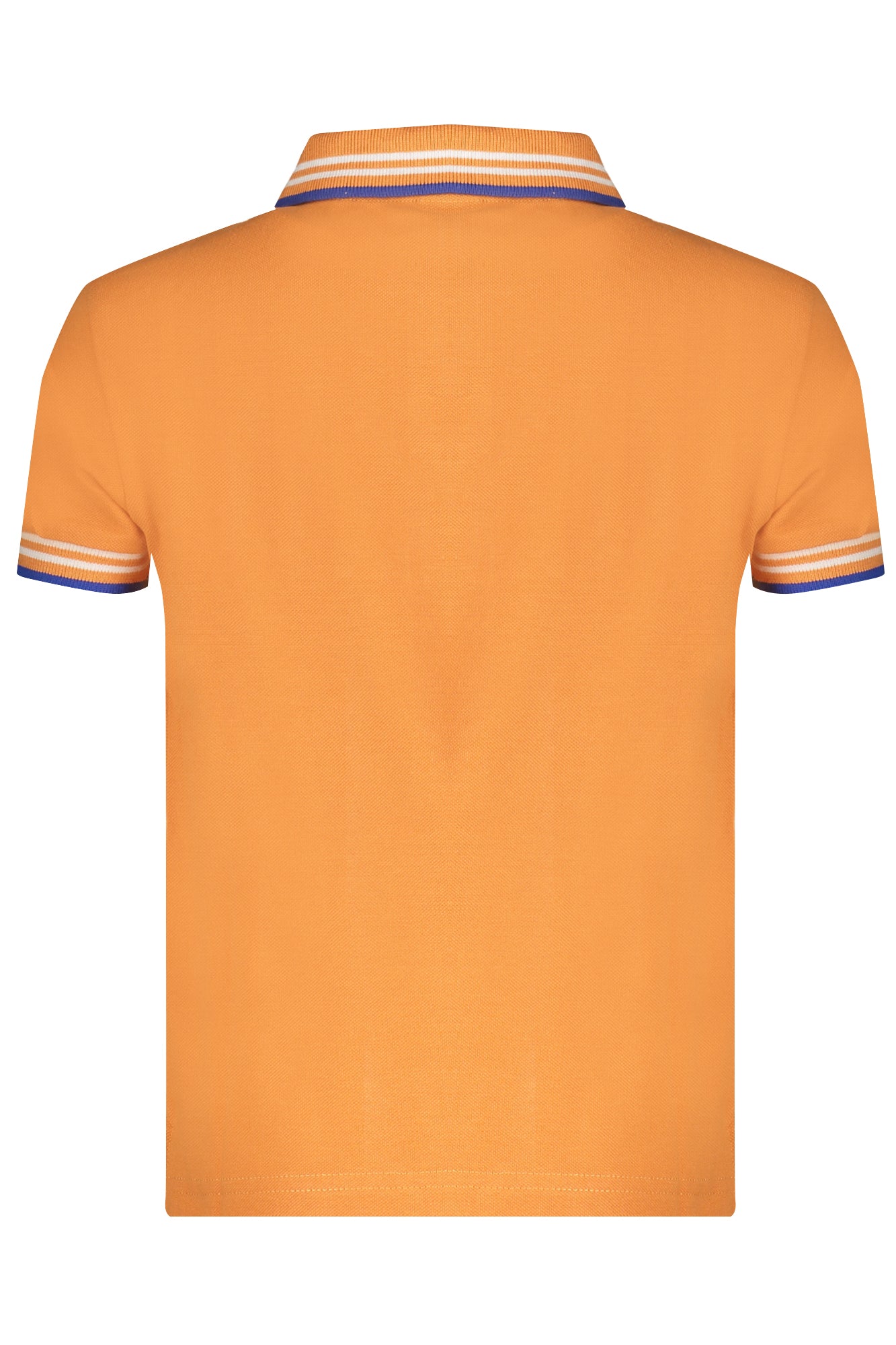 795075000_AR0723 – Nachhaltiges Kinder-Polohemd Orange mit Kontrastdetails und Logo – Größe: 6A, 14A, 12A, 8A, 10A – Farbe: Arancione