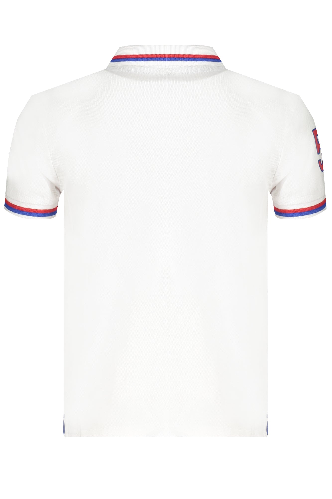 795077000_BI0101 – Weißes Kinder Kurzarm-Polohemd aus Bio-Baumwolle mit Kontrastdetails – Größe: 12A, 14A, 8A, 10A, 6A – Farbe: Bianco