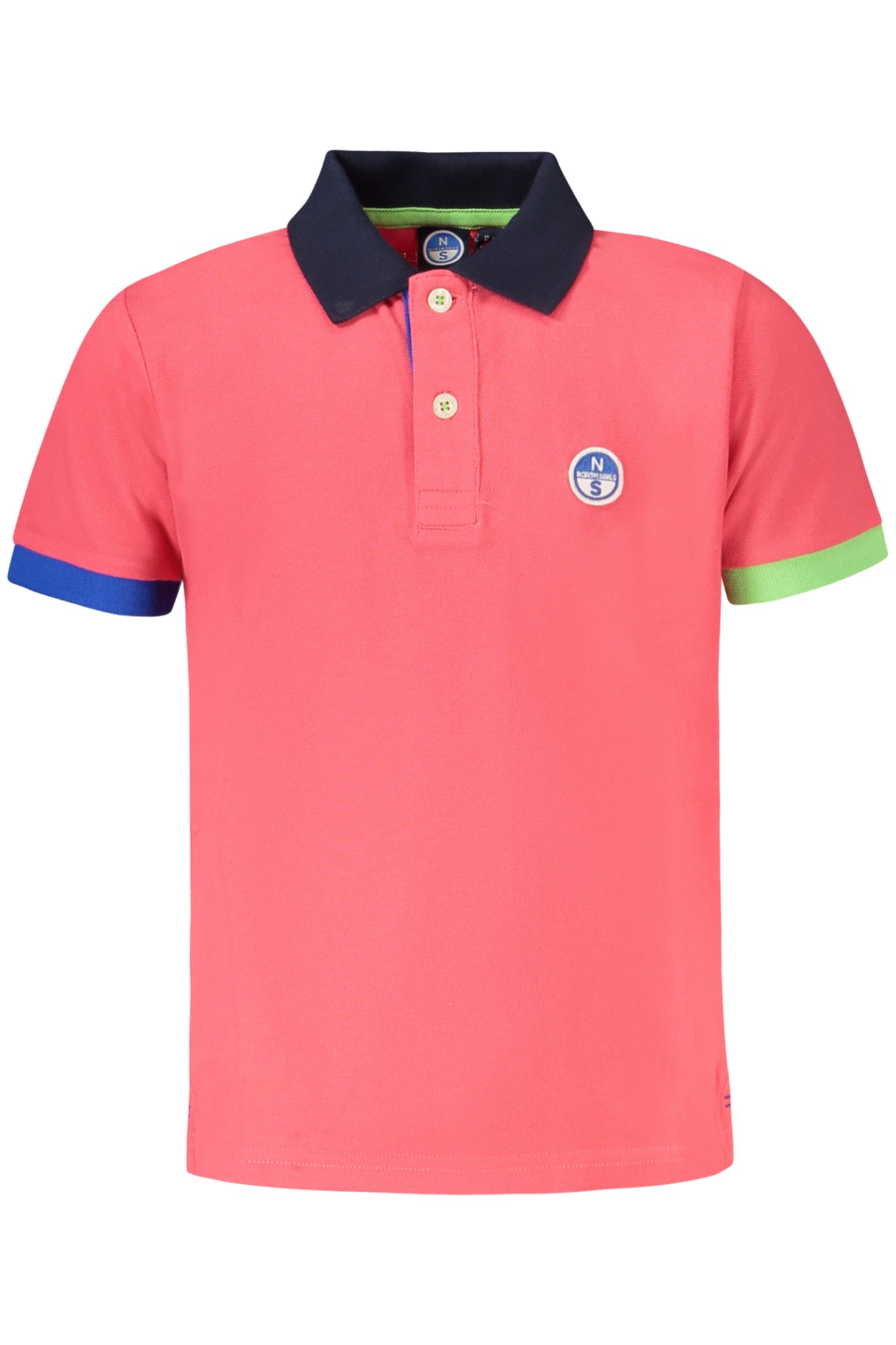 795091000_RS0194 – Rosa Kurzarm-Poloshirt für Kinder mit Kontrastdetails & Applikation – Größe: 10A, 6A, 14A, 12A, 8A – Farbe: Rosa