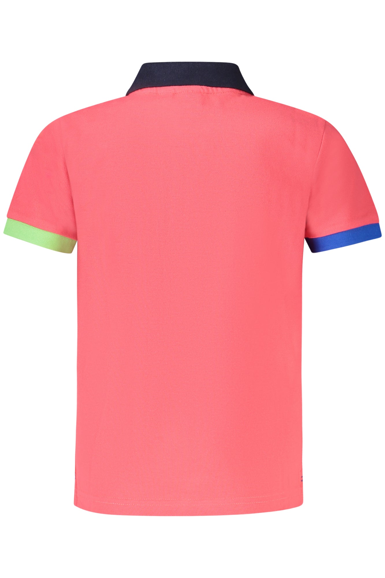 795091000_RS0194 – Rosa Kurzarm-Poloshirt für Kinder mit Kontrastdetails & Applikation – Größe: 10A, 6A, 14A, 12A, 8A – Farbe: Rosa