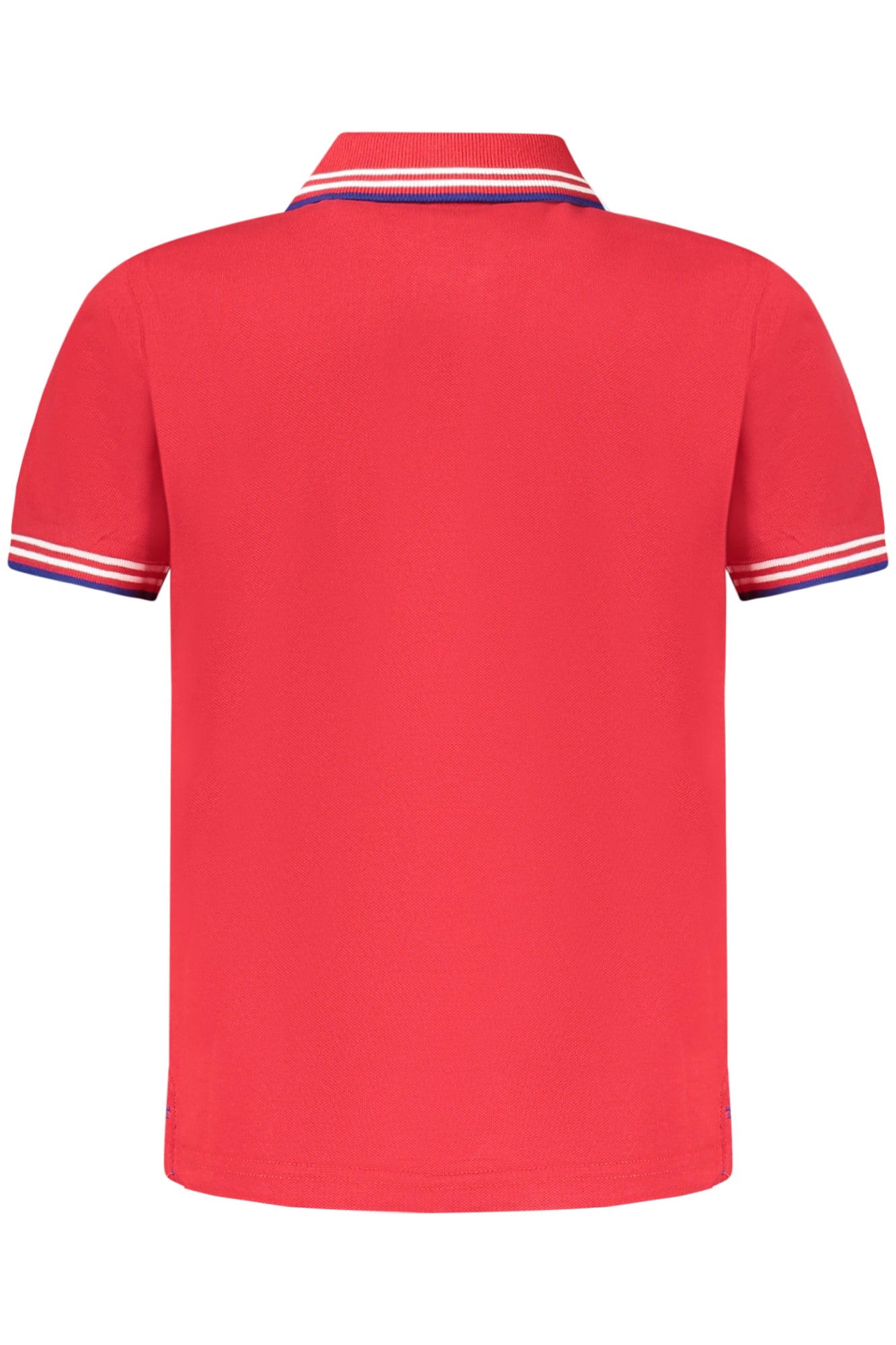 795090000_RO0230 – Stylisches Kinder Polo Rot - Kurzarm, Kontrastdetails & Applikation – Größe: 12A, 6A, 8A, 14A, 10A, 4A – Farbe: Rosso