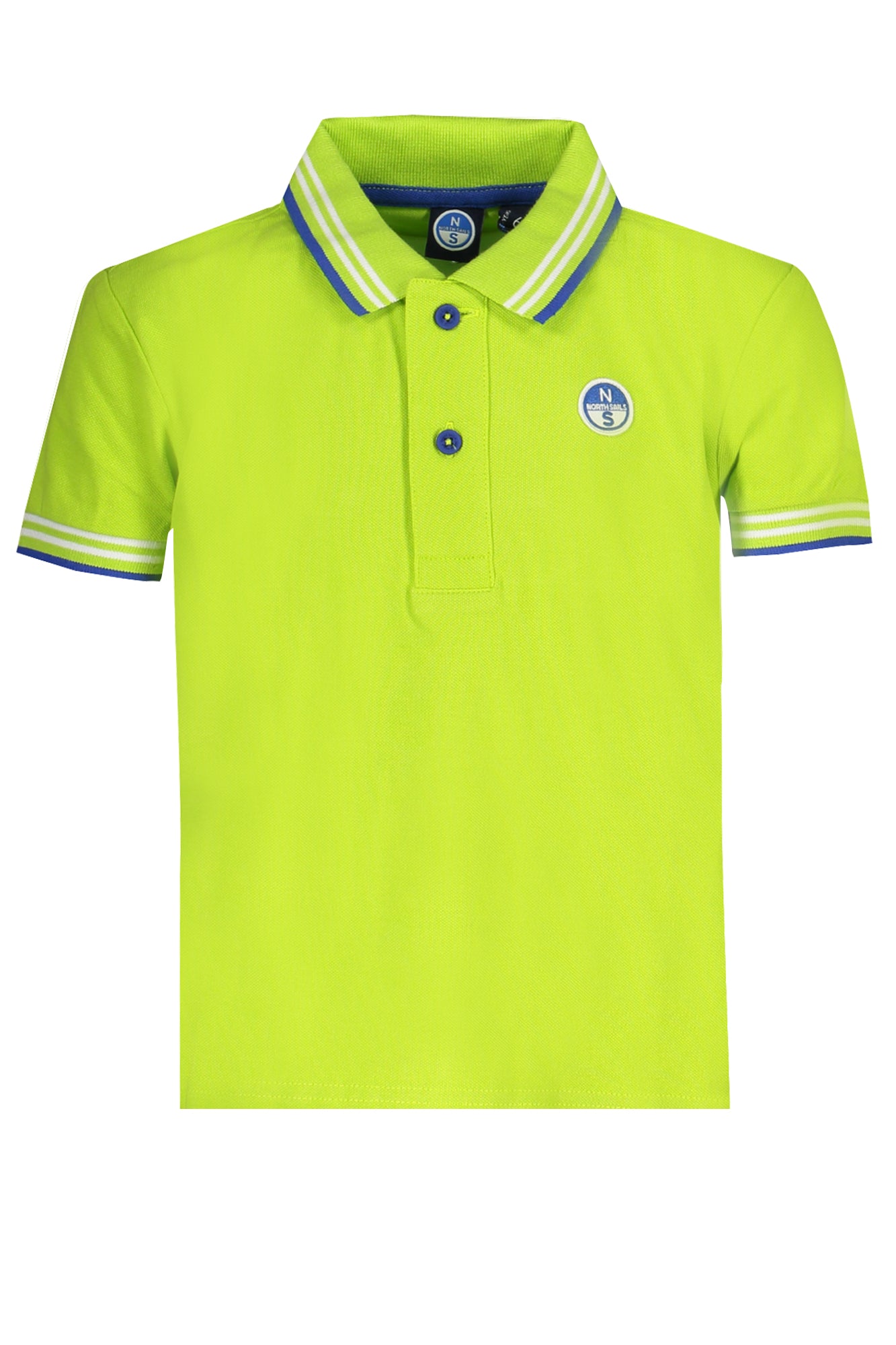 795075000_VE0473 – Grünes Kinder-Poloshirt aus Bio-Baumwolle mit Kontrastdetails – Größe: 8A, 10A, 12A – Farbe: Verde