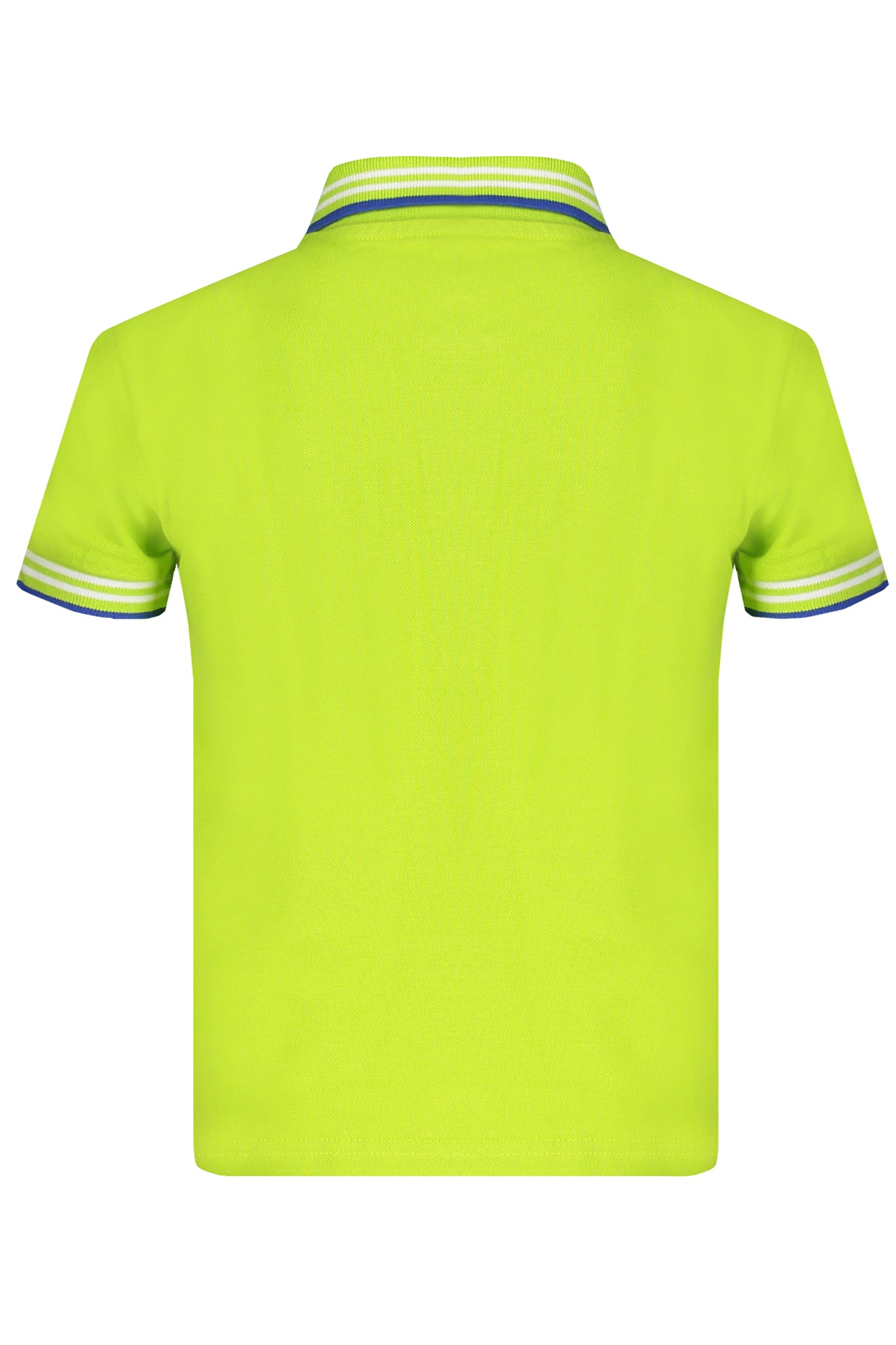 795075000_VE0473 – Grünes Kinder-Poloshirt aus Bio-Baumwolle mit Kontrastdetails – Größe: 8A, 10A, 12A – Farbe: Verde