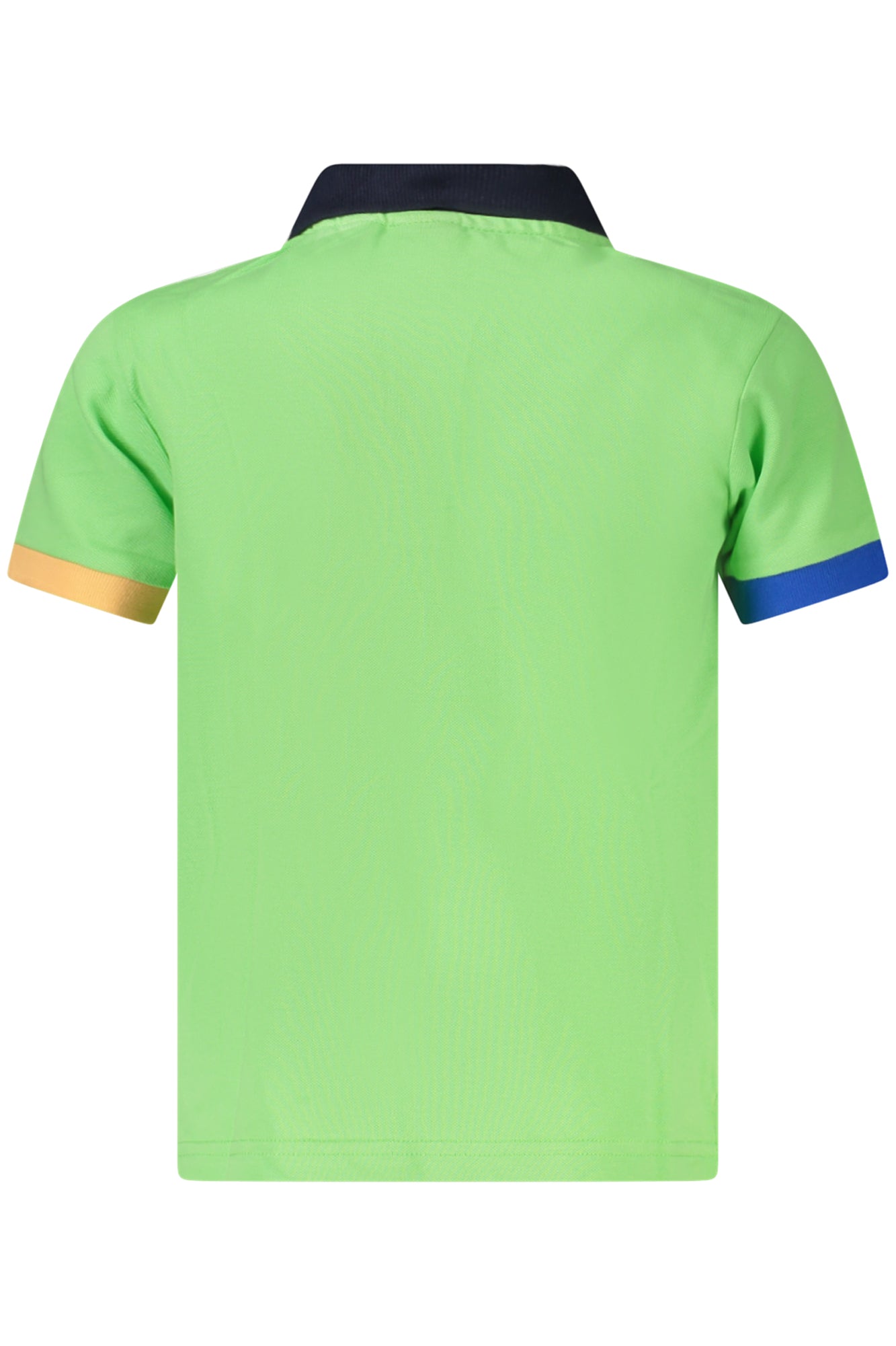 795091000_VE0425 – Stylisches grünes Kinder-Poloshirt mit Kontrastdetails und Logo – Größe: 10A, 8A, 14A, 12A, 6A – Farbe: Verde