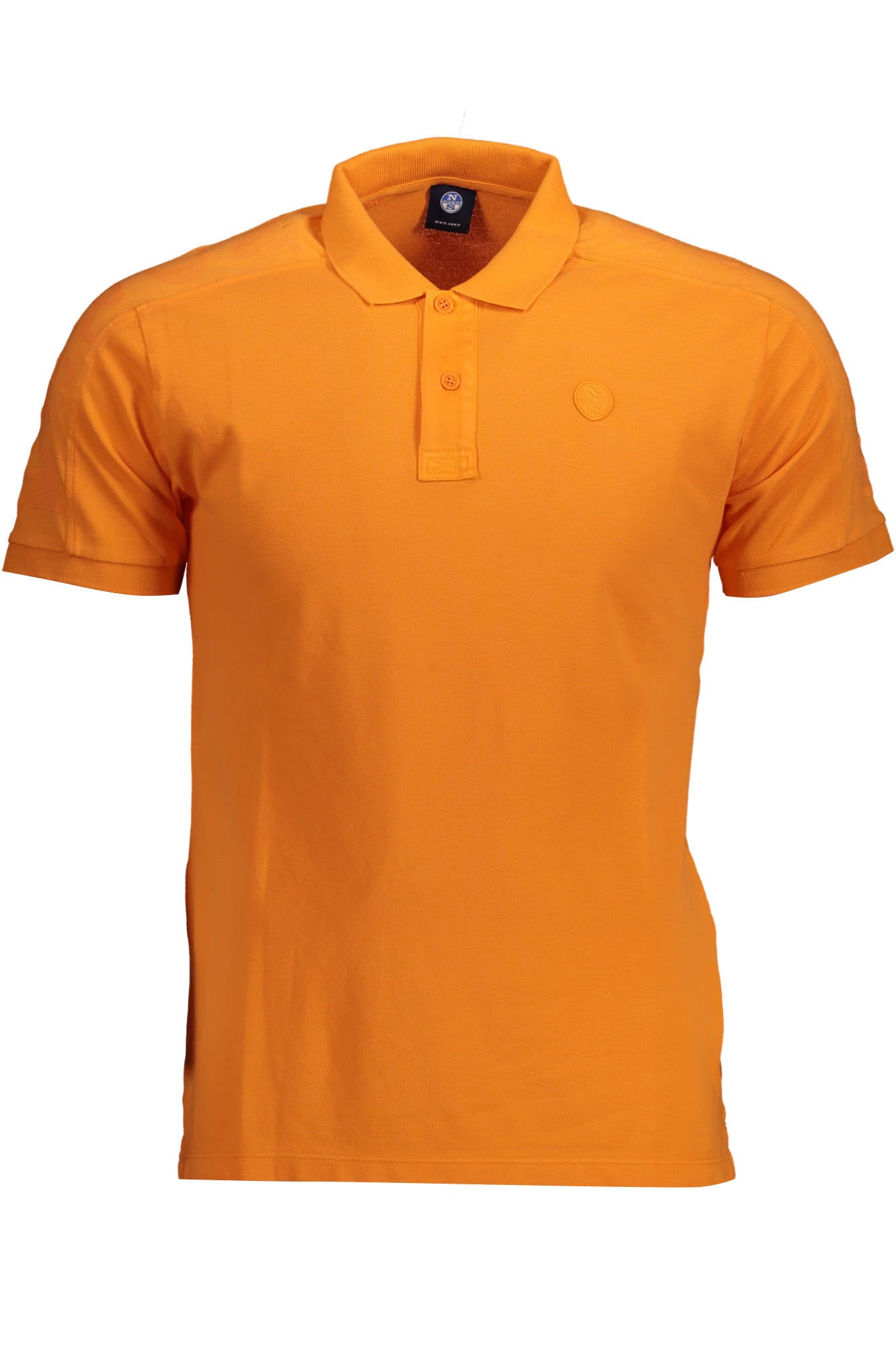 692365-000_ARANCIO_0725 – Herren Poloshirt Orange: Kurzarm, Natürlich, Mit Logo-Akzent – Größe: M, L, XL, 2XL – Farbe: Arancione