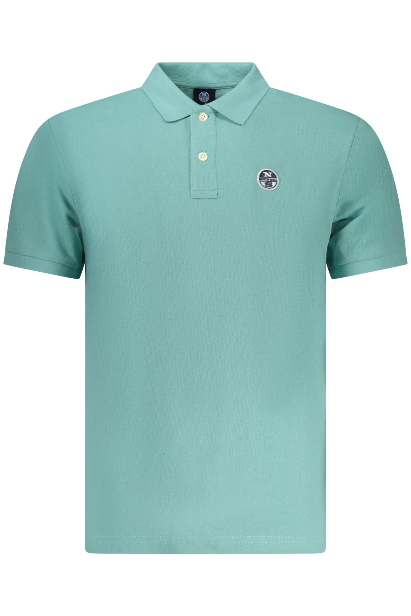 995000000_AZ0759 – Herren Kurzarm-Poloshirt Blau - Stilvoll mit Applikation & Logo – Größe: S, M, L, XL, 2XL, 3XL – Farbe: Azzurro