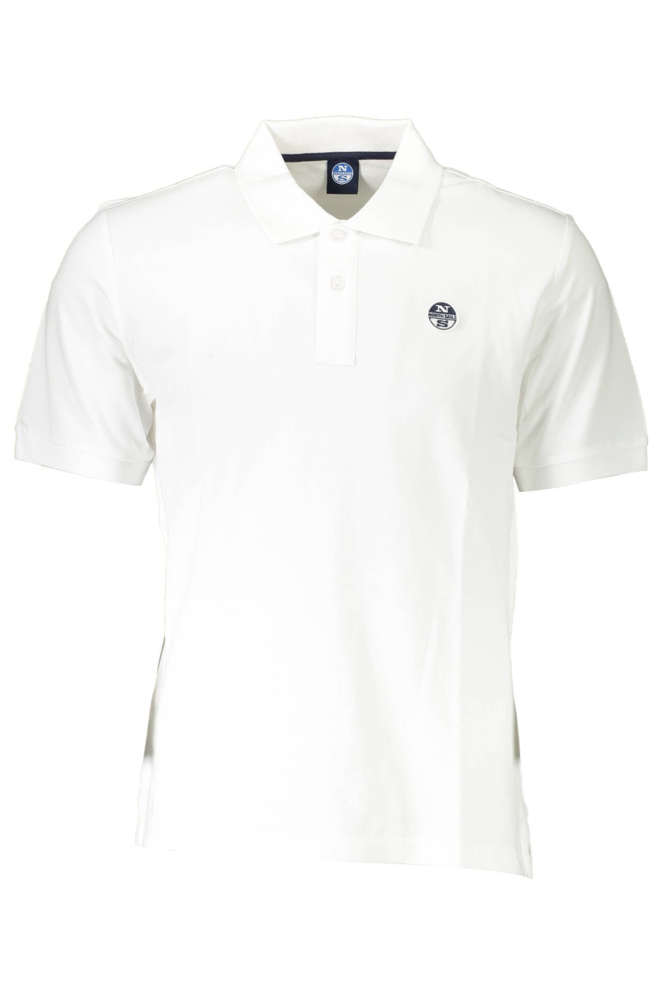 902499-000_BIANCO_0101 – Herren Kurzarm-Polo in Weiß mit Knöpfen und Logo-Applikation – Größe: M, L, XL, 2XL – Farbe: Bianco