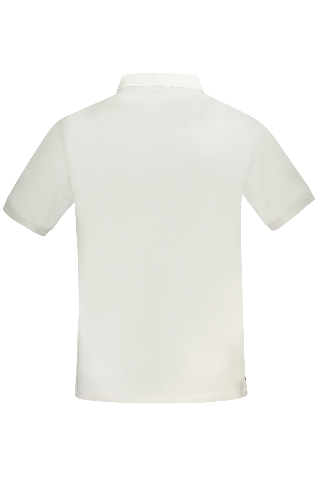 995011000_BI0101 – Herren Kurzarm-Poloshirt Weiß mit Applikation und Logodetail – Größe: S, M, L, XL, 2XL, 3XL – Farbe: Bianco