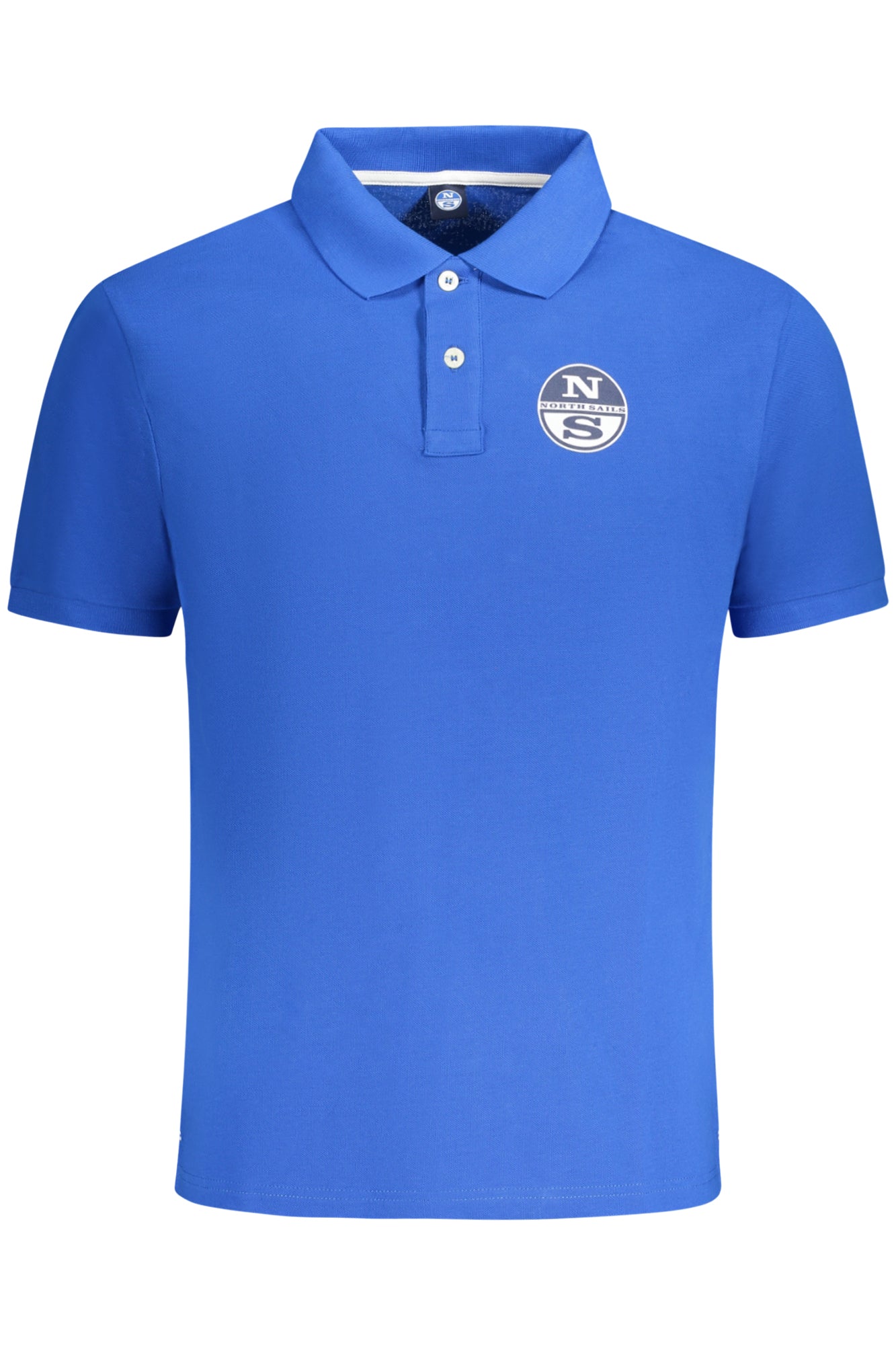 995013000_BL0760 – Elegantes Kurzarm-Poloshirt für Herren in Blau mit Logo-Druck – Größe: S, M, L, XL, 2XL, 3XL – Farbe: Blu