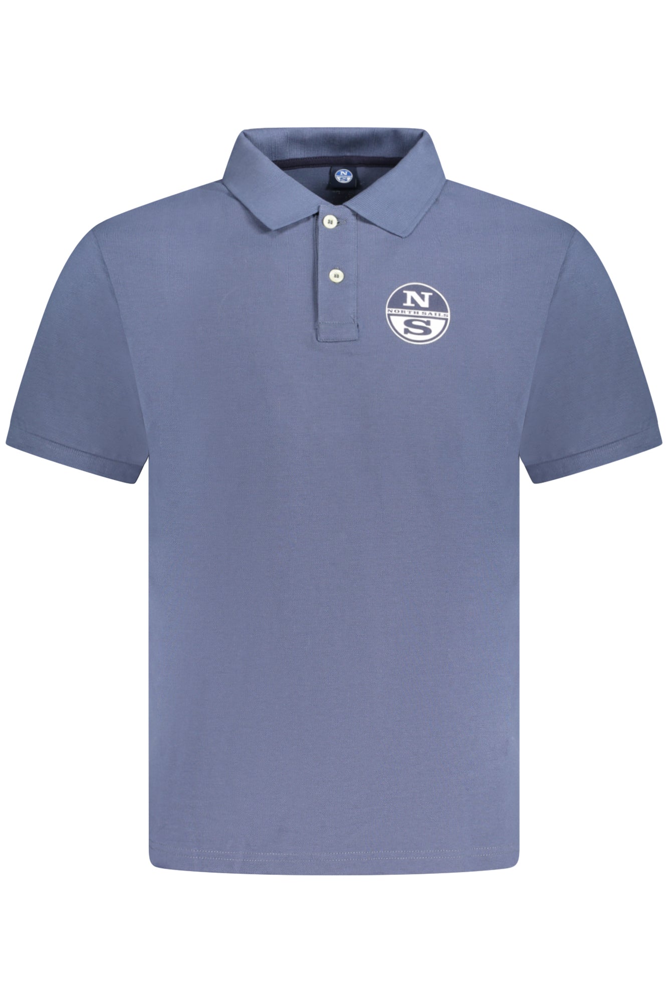 995013000_BL0772 – Elegantes Kurzarm-Poloshirt für Herren in Blau mit Druckmotiv – Größe: S, M, L, XL, 2XL, 3XL – Farbe: Blu