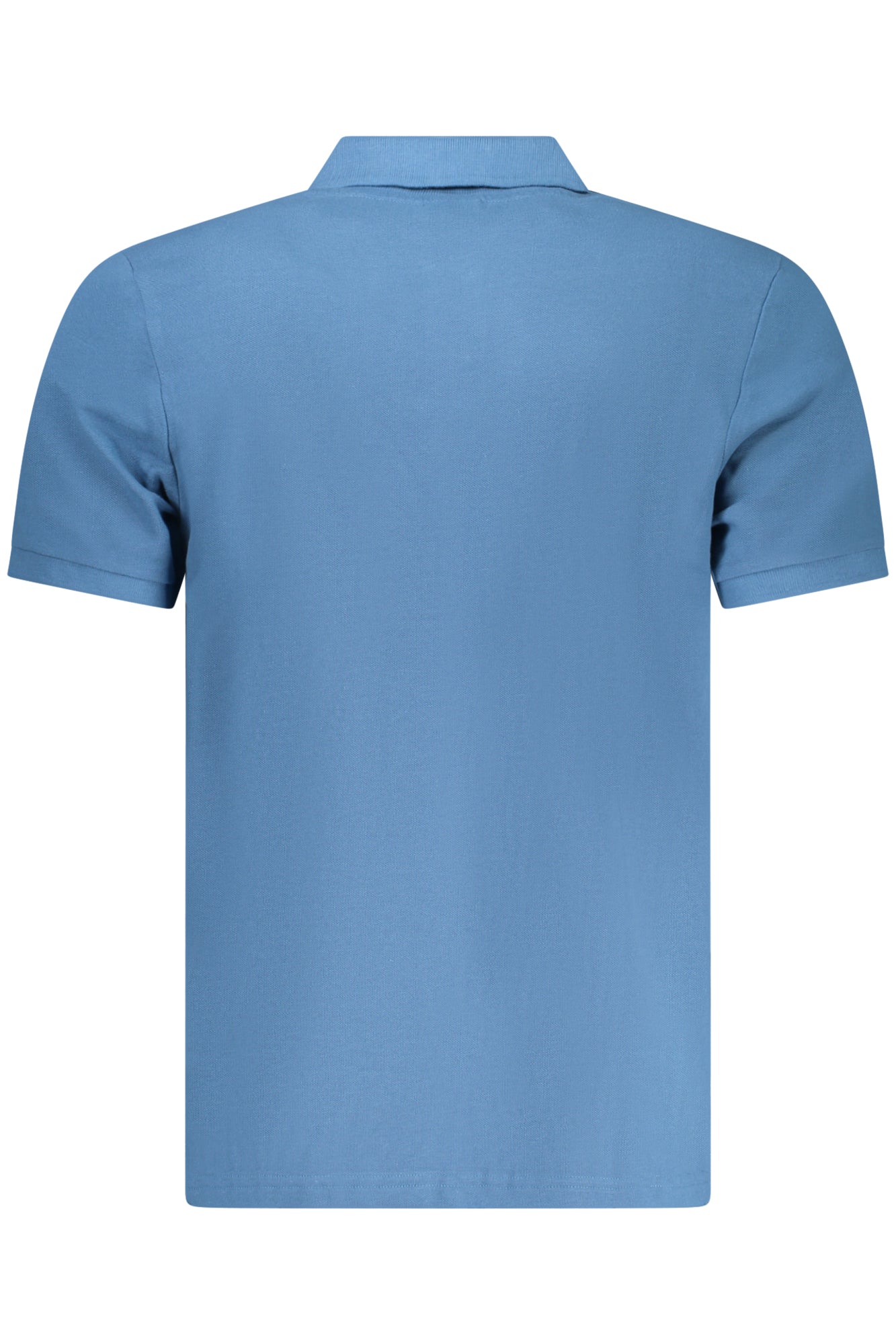 995000000_BL0776 – Herren Kurzarm-Poloshirt Blau mit Applikation und Logo – Größe: S, M, L, XL, 2XL, 3XL – Farbe: Blu