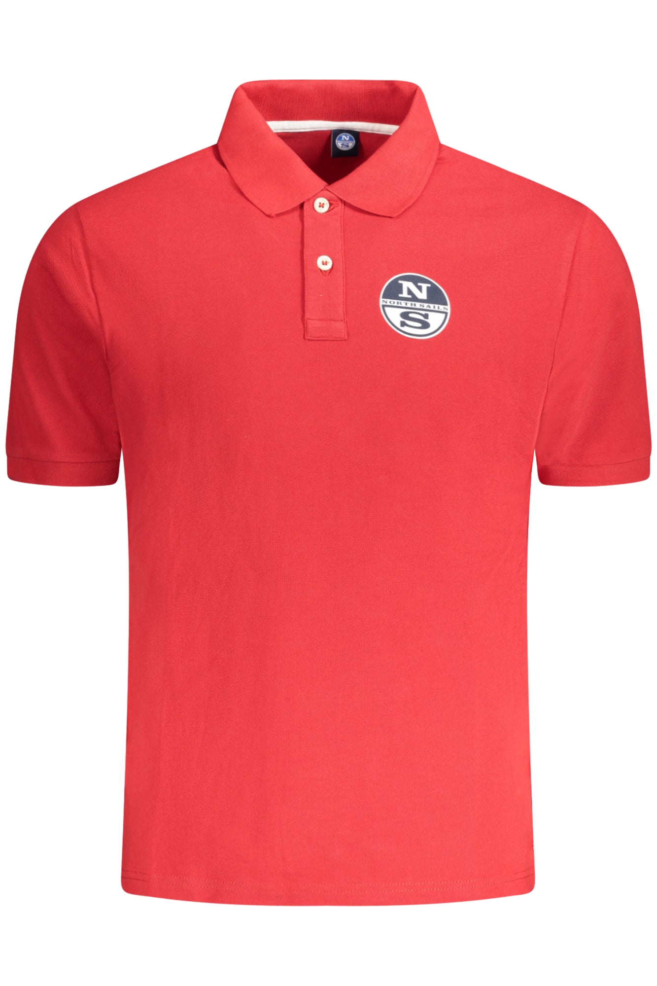 995013000_RO0230 – Stilvolles Herren-Kurzarm-Poloshirt in Rot mit 2-Knopf-Design – Größe: S, M, L, XL, 2XL, 3XL – Farbe: Rosso