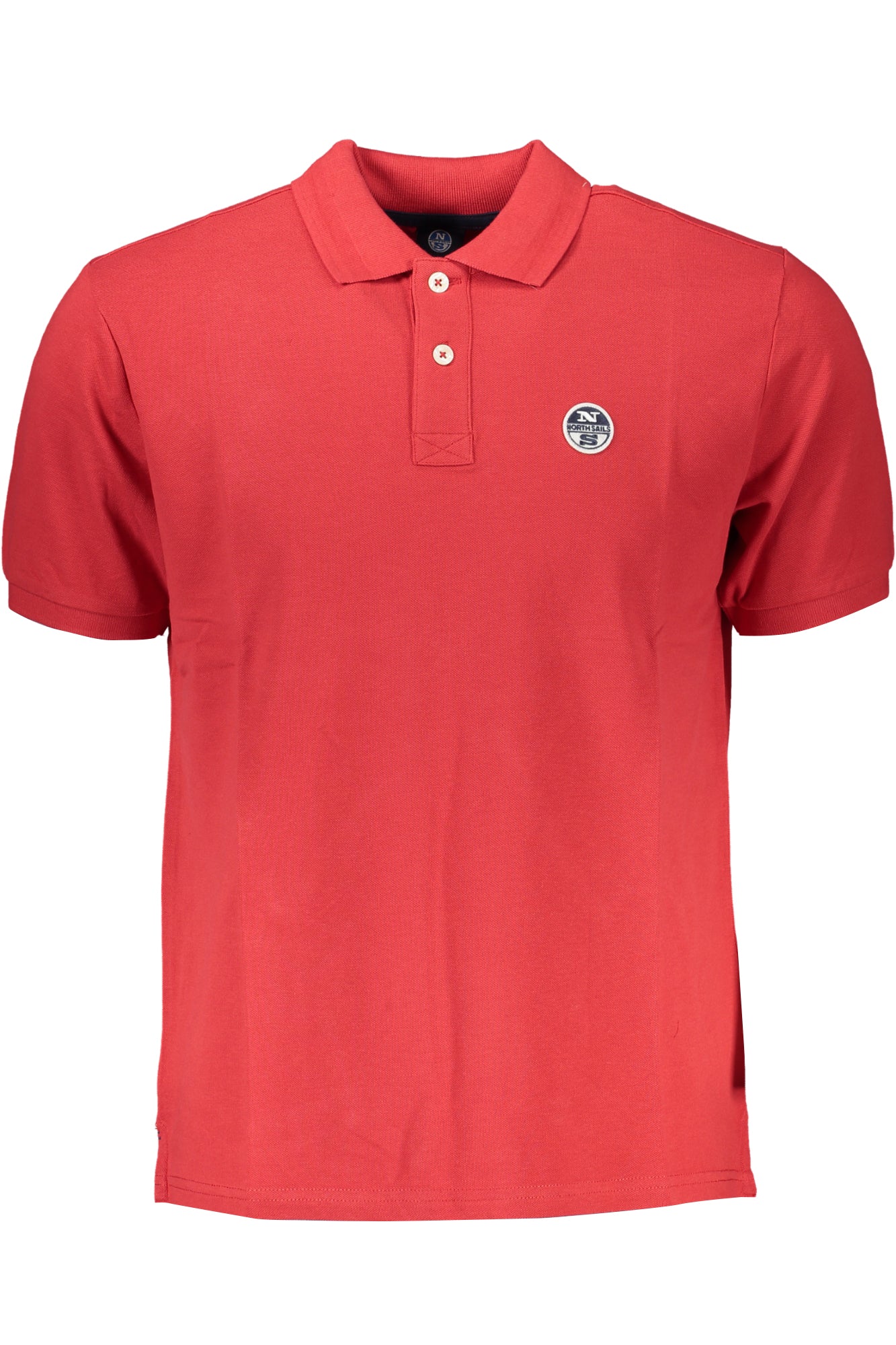 902826000_RO0230 – Herren Kurzarm-Poloshirt in Rot mit Applikation und Logo – Größe: S, M – Farbe: Rosso