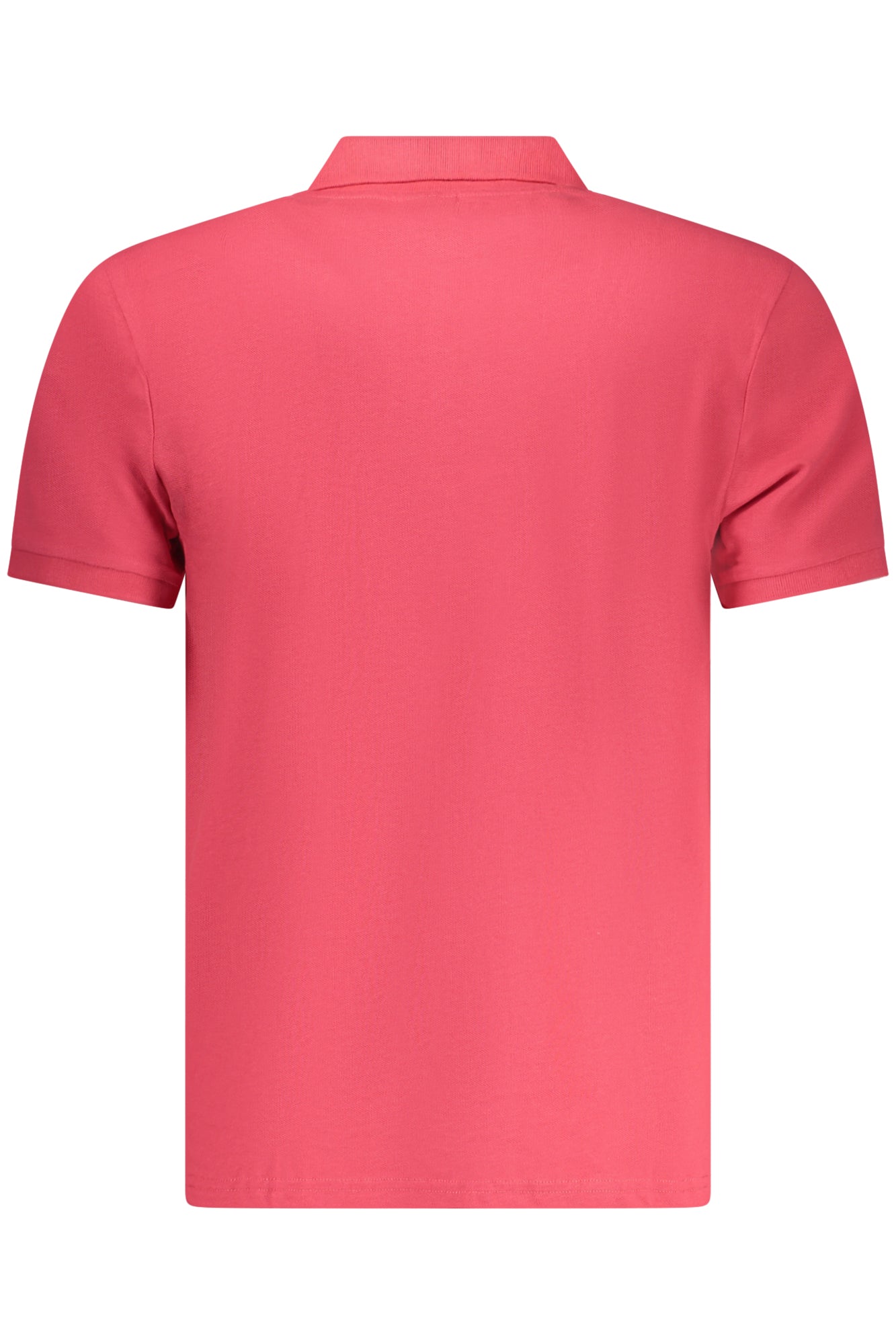 995000000_RO0229 – Elegantes rotes Herren Kurzarm-Poloshirt mit Logo & Applikation – Größe: S, M, L, XL, 2XL, 3XL – Farbe: Rosso