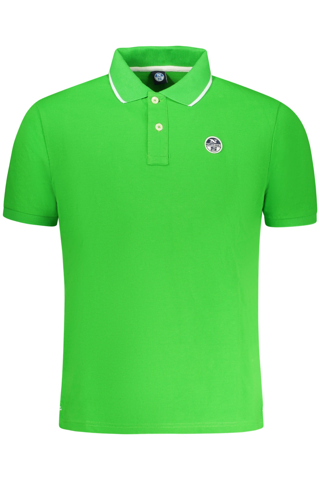 995012000_VE0432 – Grünes Herren Poloshirt mit Kontrastdetails und Applikation – Größe: S, M, L, XL, 2XL, 3XL – Farbe: Verde