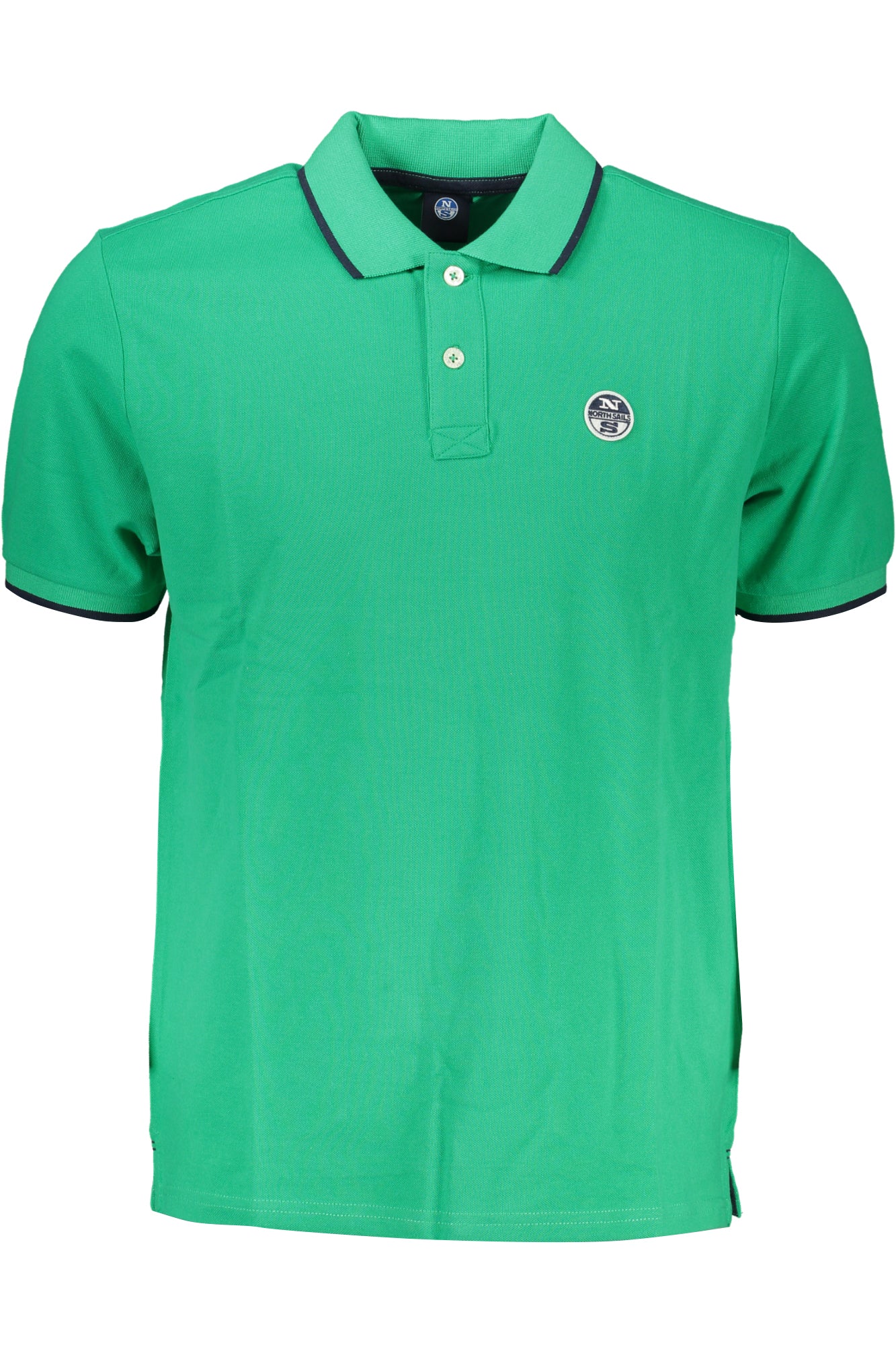 902827000_VE0409 – Herren Kurzarm-Poloshirt in Grün mit Kontrastdetails und Logo – Größe: S, M, XL – Farbe: Verde